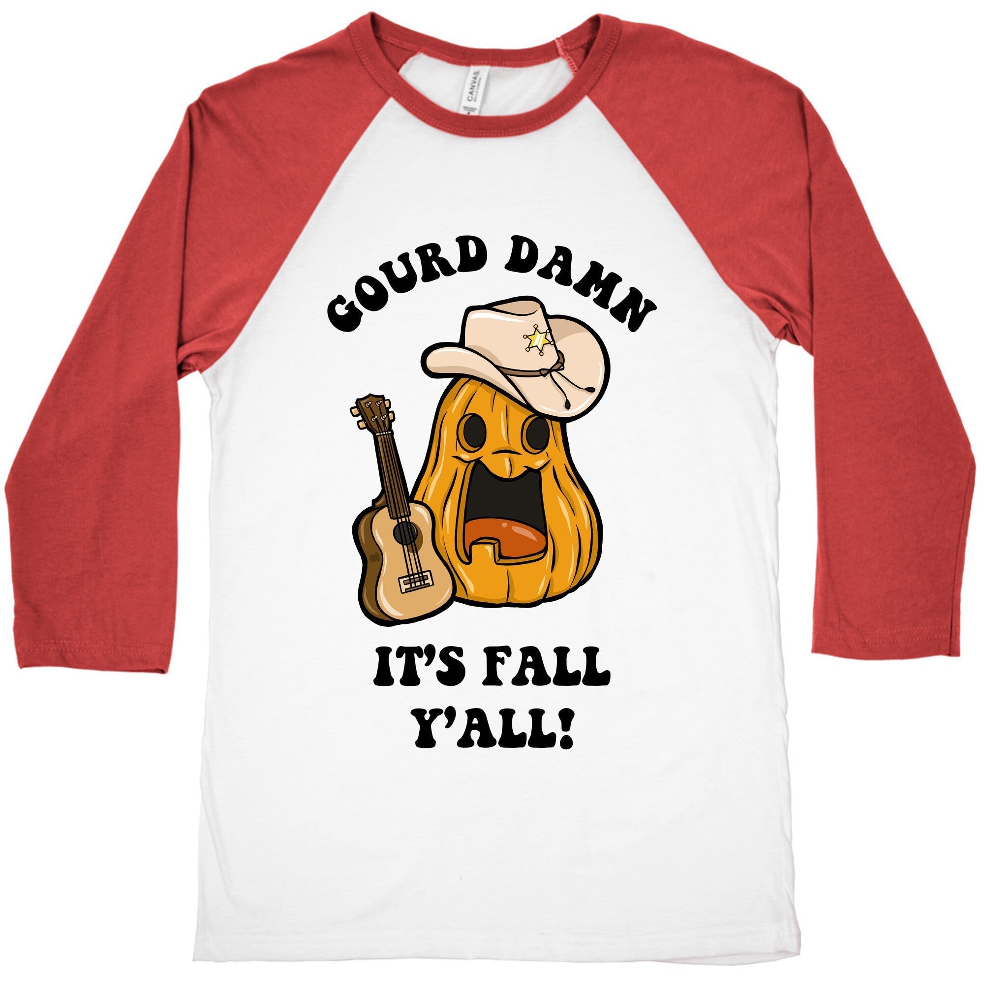 Gourd Damn It's Fall Y'all! Baseball Tee Hoodie, Sweatshirt | CoreVibeTees.com (Image 2)
