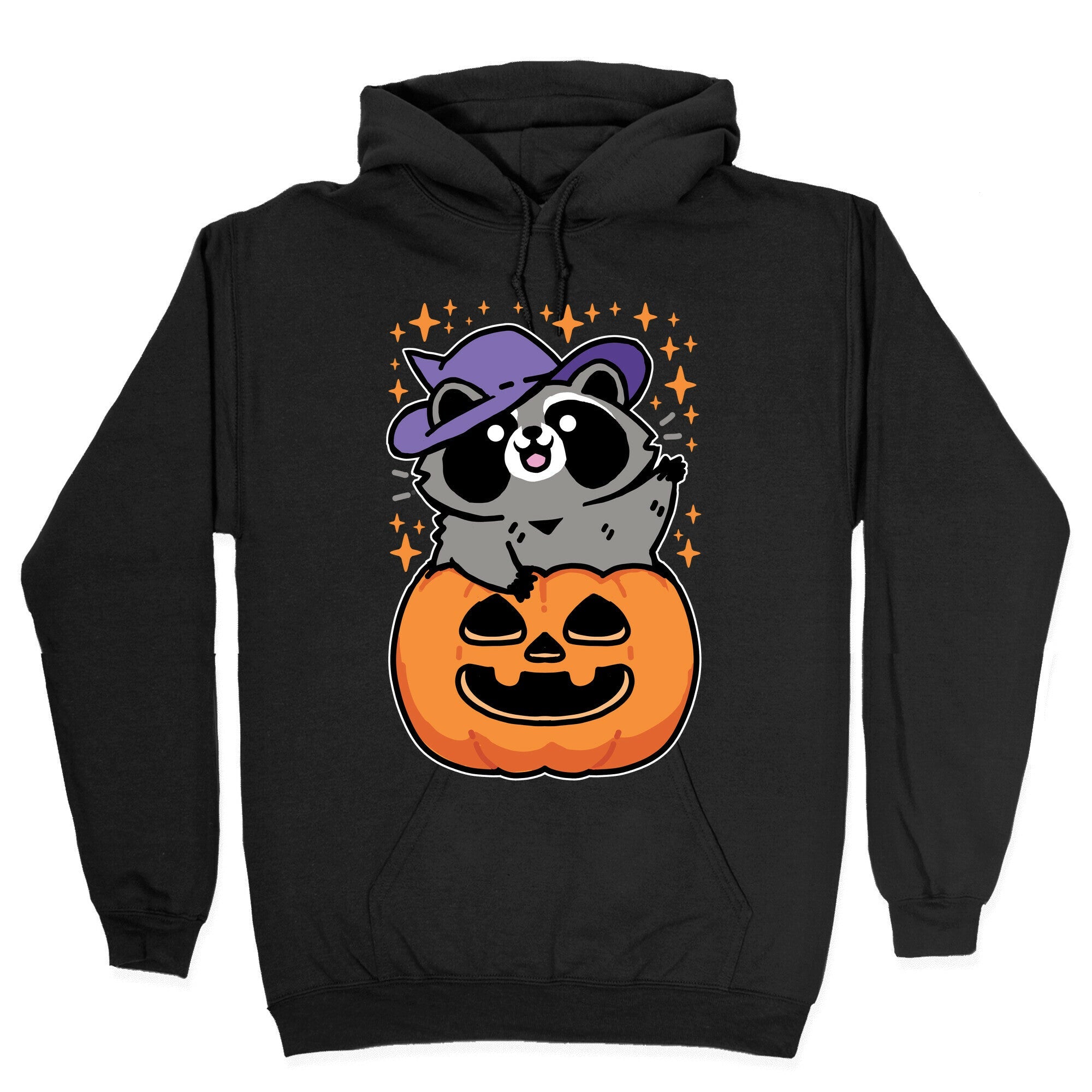 Cute Halloween Raccoon Hoodie T-Shirts, Sweatshirt | CoreVibeTees.com (Image 2)