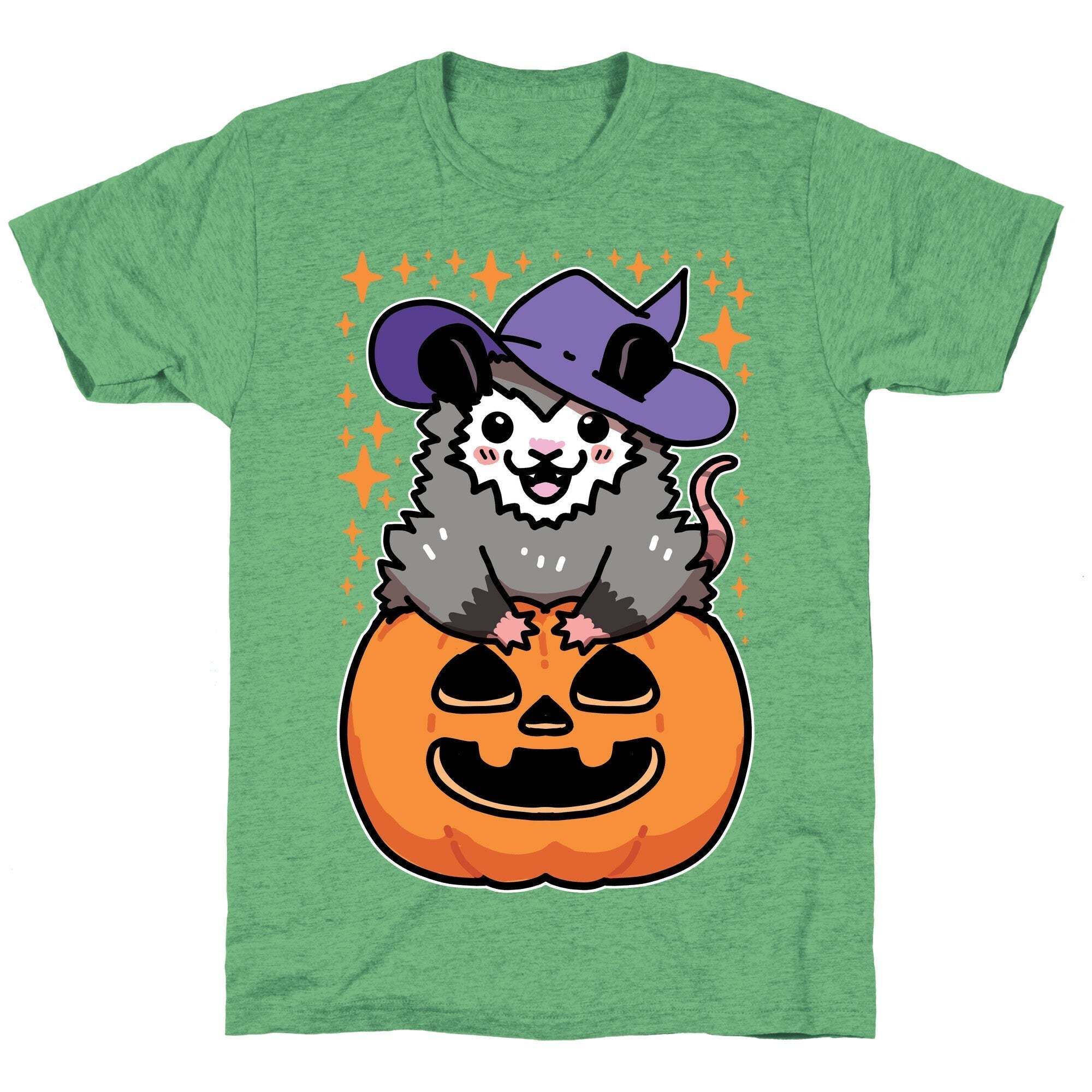 Cute Halloween Possum Unisex Triblend Tee Hoodie, Sweatshirt | CoreVibeTees.com (Image 2)