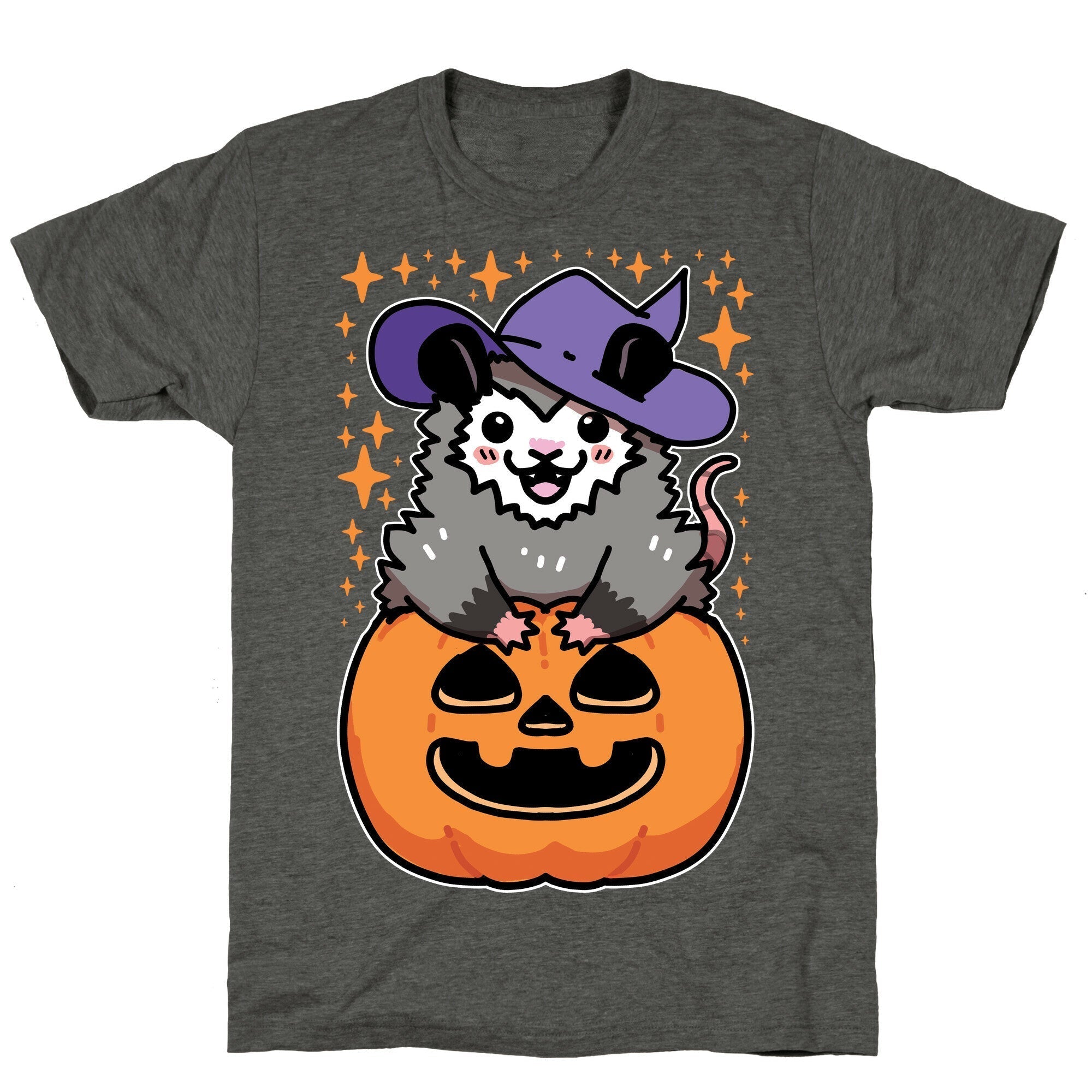 Cute Halloween Possum Unisex Triblend Tee Hoodie, Sweatshirt | CoreVibeTees.com (Image 3)
