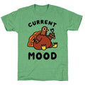 Current Mood (Hungry Turkey) Unisex Triblend Tee Hoodie, Sweatshirt | CoreVibeTees.com (Image 1)