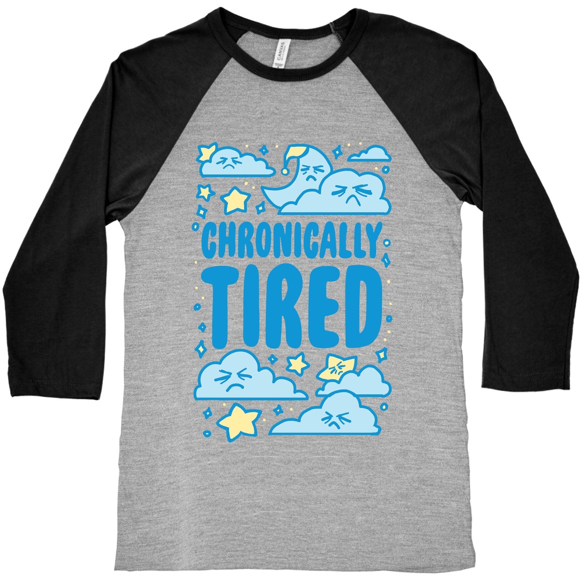 Chronically Tired Baseball Tee Hoodie, Sweatshirt | CoreVibeTees.com (Image 2)