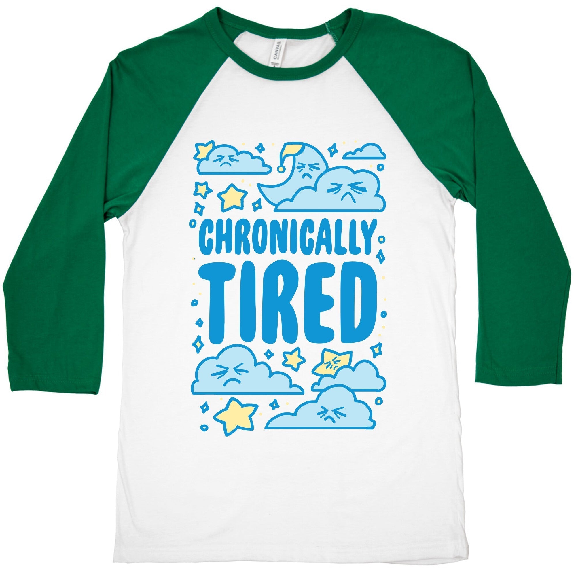 Chronically Tired Baseball Tee Hoodie, Sweatshirt | CoreVibeTees.com (Image 3)