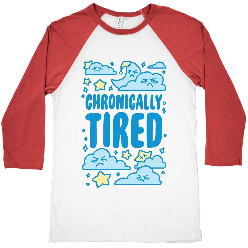Chronically Tired Baseball Tee Hoodie, Sweatshirt | CoreVibeTees.com (Image 4)