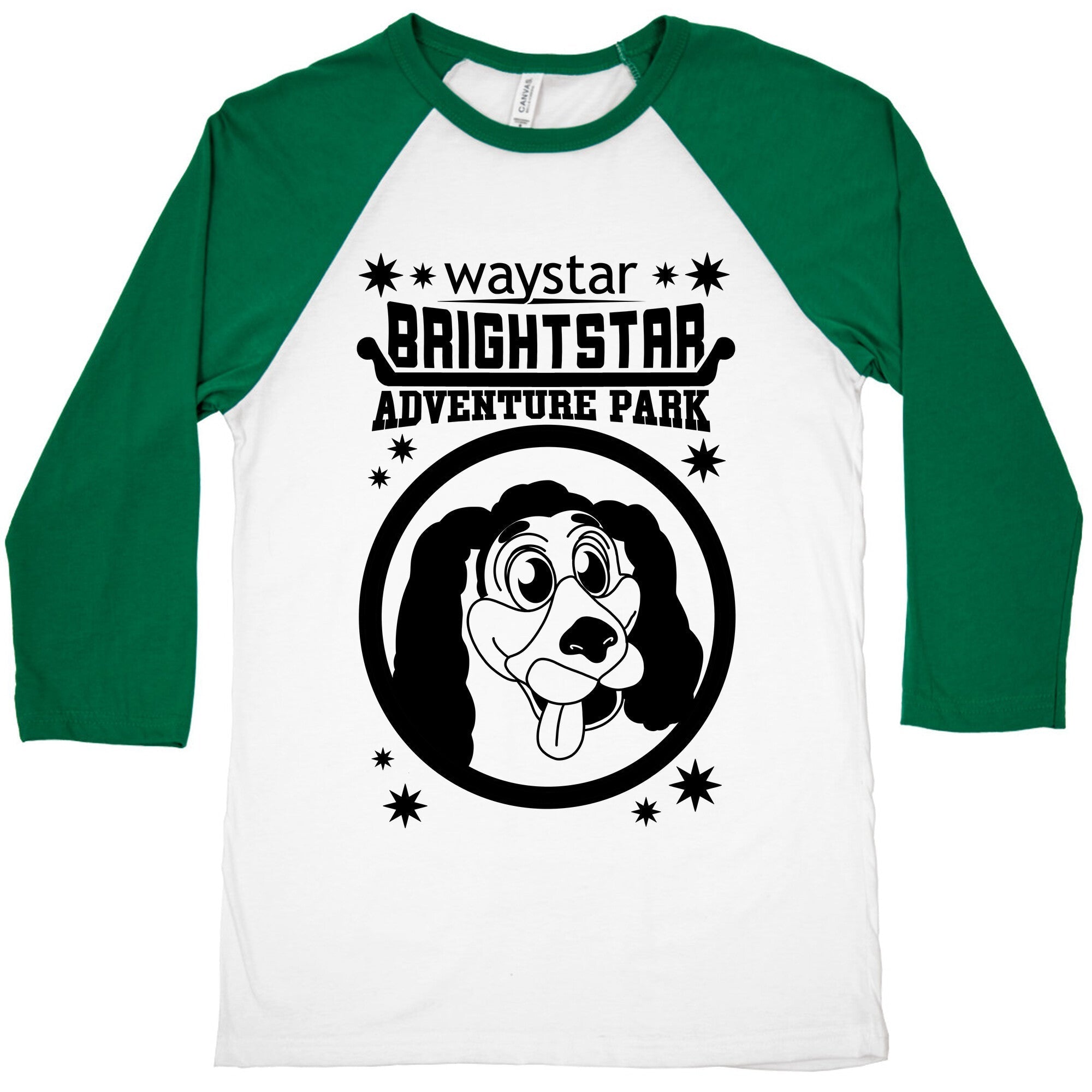 Brightstar Adventure Park Mascot Parody Baseball Tee Hoodie, Sweatshirt | CoreVibeTees.com (Image 1)