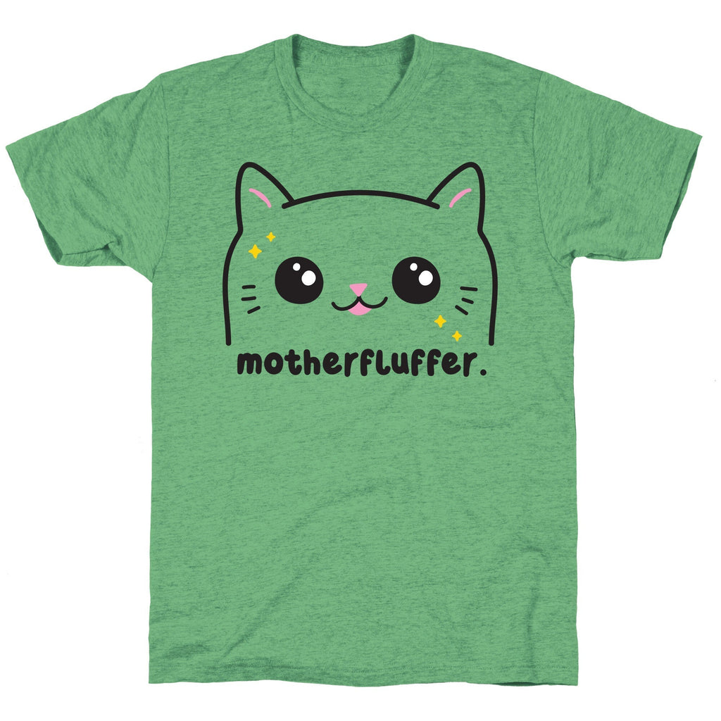 Cuss Cat Motherfluffer Unisex Triblend Tee Hoodie, Sweatshirt | CoreVibeTees.com (Image 1)