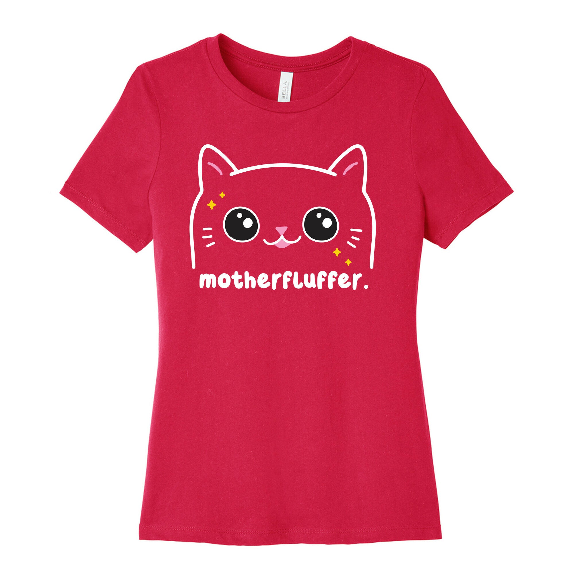 Cuss Cat Motherfluffer Women's Cotton Tee Hoodie, Sweatshirt | CoreVibeTees.com (Image 2)