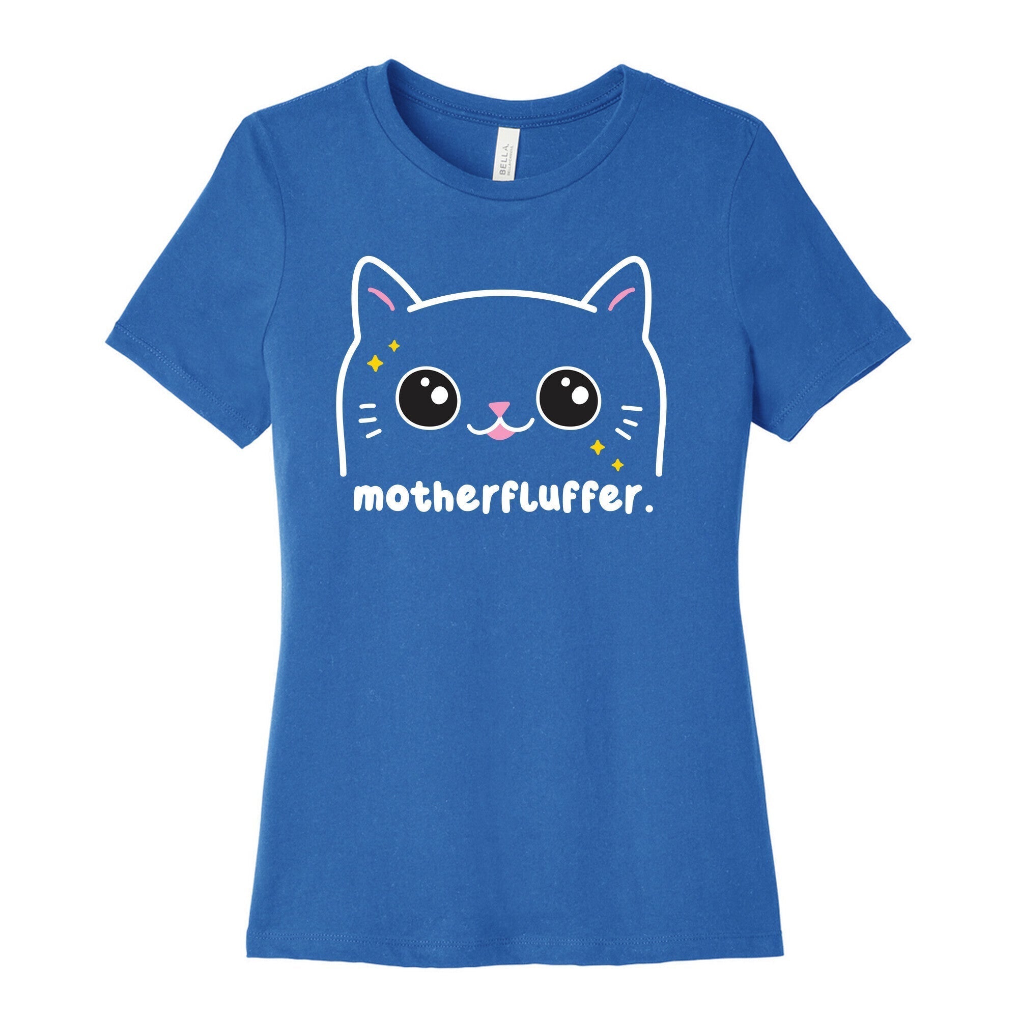 Cuss Cat Motherfluffer Women's Cotton Tee Hoodie, Sweatshirt | CoreVibeTees.com (Image 3)