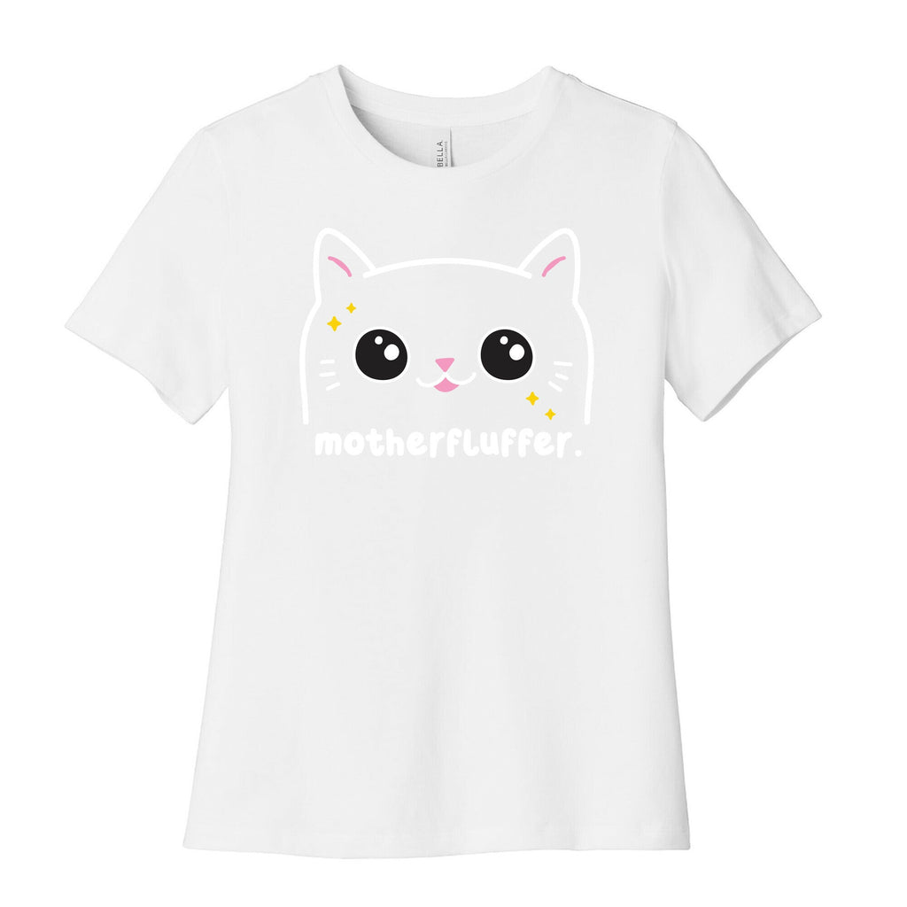 Cuss Cat Motherfluffer Women's Cotton Tee Hoodie, Sweatshirt | CoreVibeTees.com (Image 4)