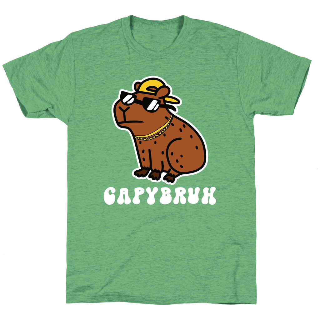 Capybruh Unisex Triblend Tee Hoodie, Sweatshirt | CoreVibeTees.com (Image 2)