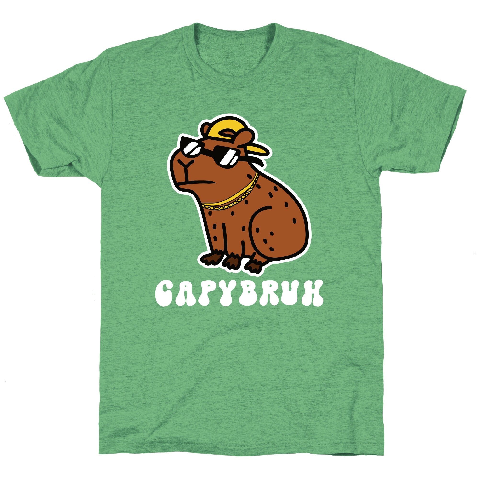 Capybruh Unisex Triblend Tee Hoodie, Sweatshirt | CoreVibeTees.com (Image 2)