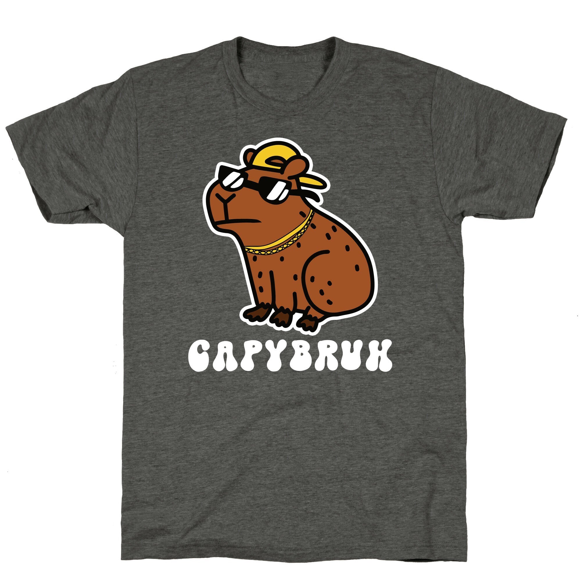 Capybruh Unisex Triblend Tee Hoodie, Sweatshirt | CoreVibeTees.com (Image 3)
