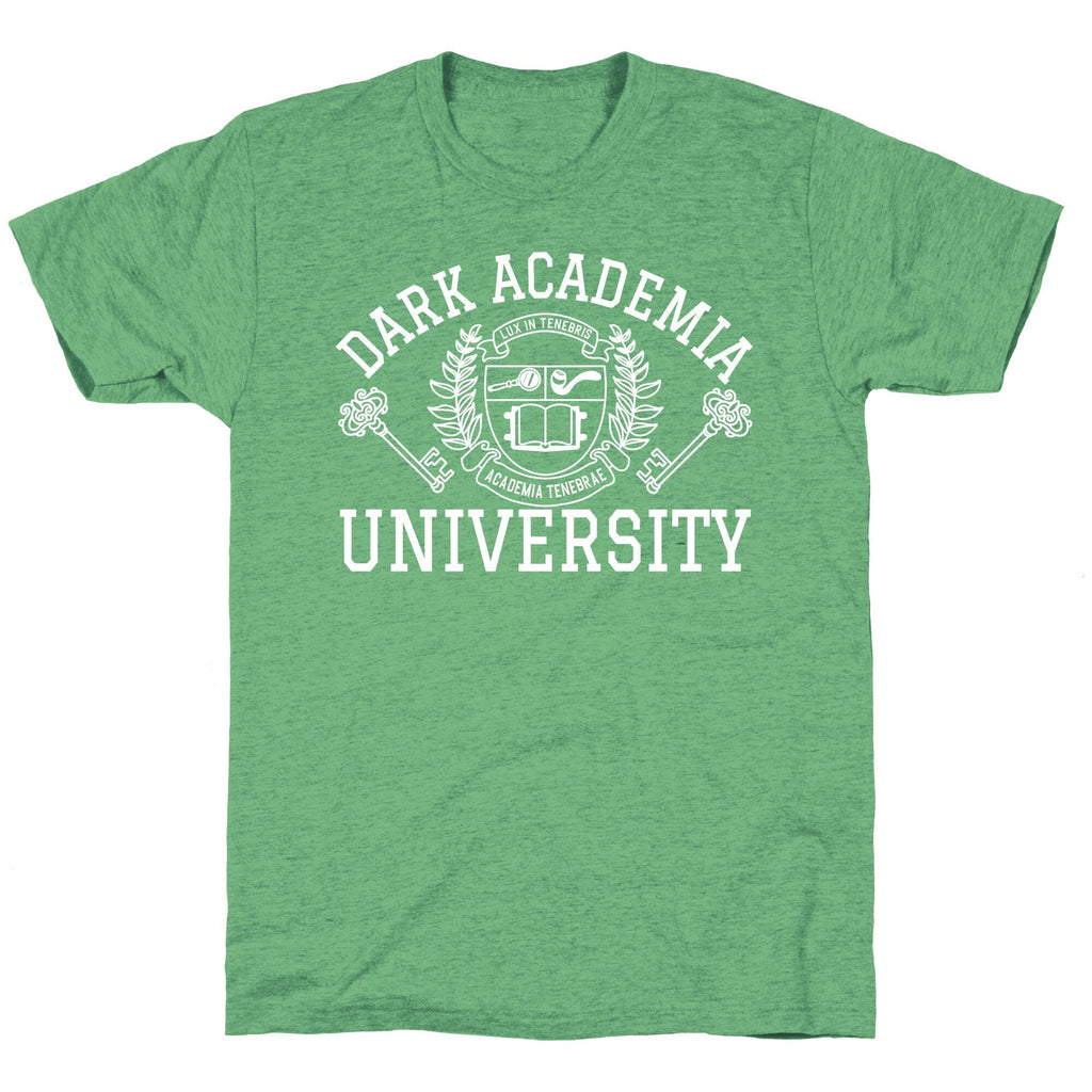 Dark Academia University Unisex Triblend Tee Hoodie, Sweatshirt | CoreVibeTees.com (Image 2)