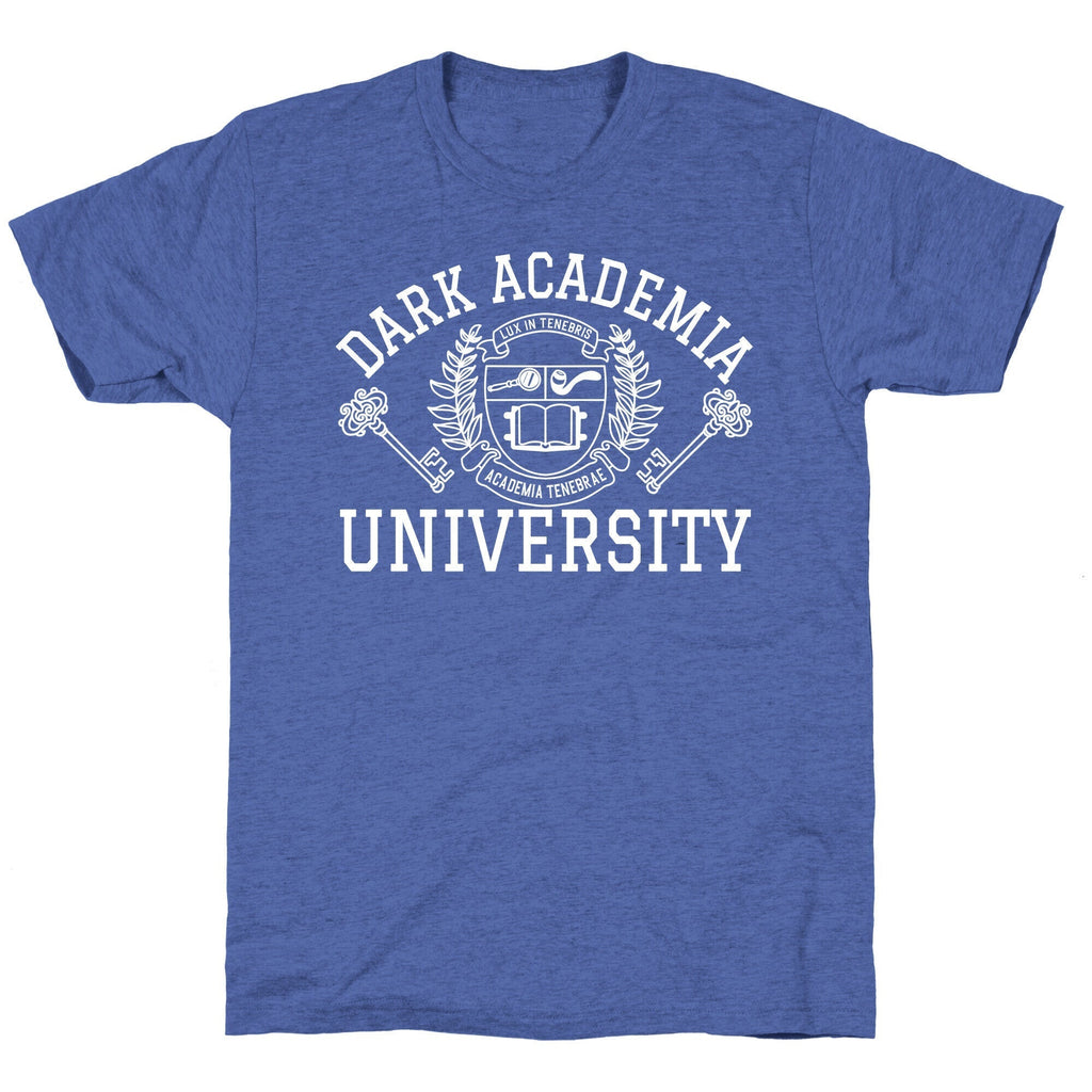 Dark Academia University Unisex Triblend Tee Hoodie, Sweatshirt | CoreVibeTees.com (Image 5)