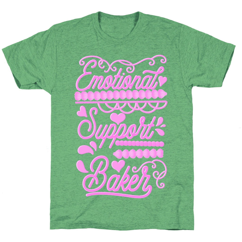 Emotional Support Baker Unisex Triblend Tee Hoodie, Sweatshirt | CoreVibeTees.com (Image 2)