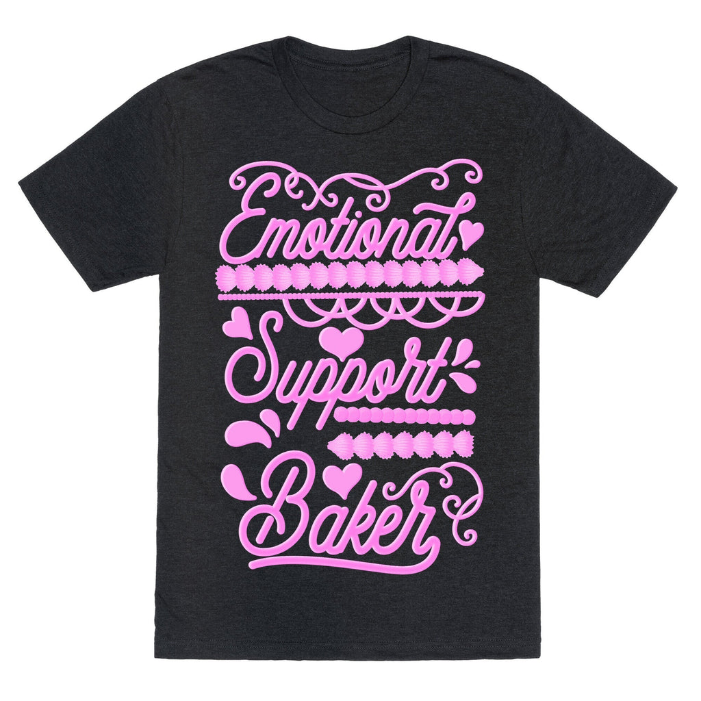 Emotional Support Baker Unisex Triblend Tee Hoodie, Sweatshirt | CoreVibeTees.com (Image 1)