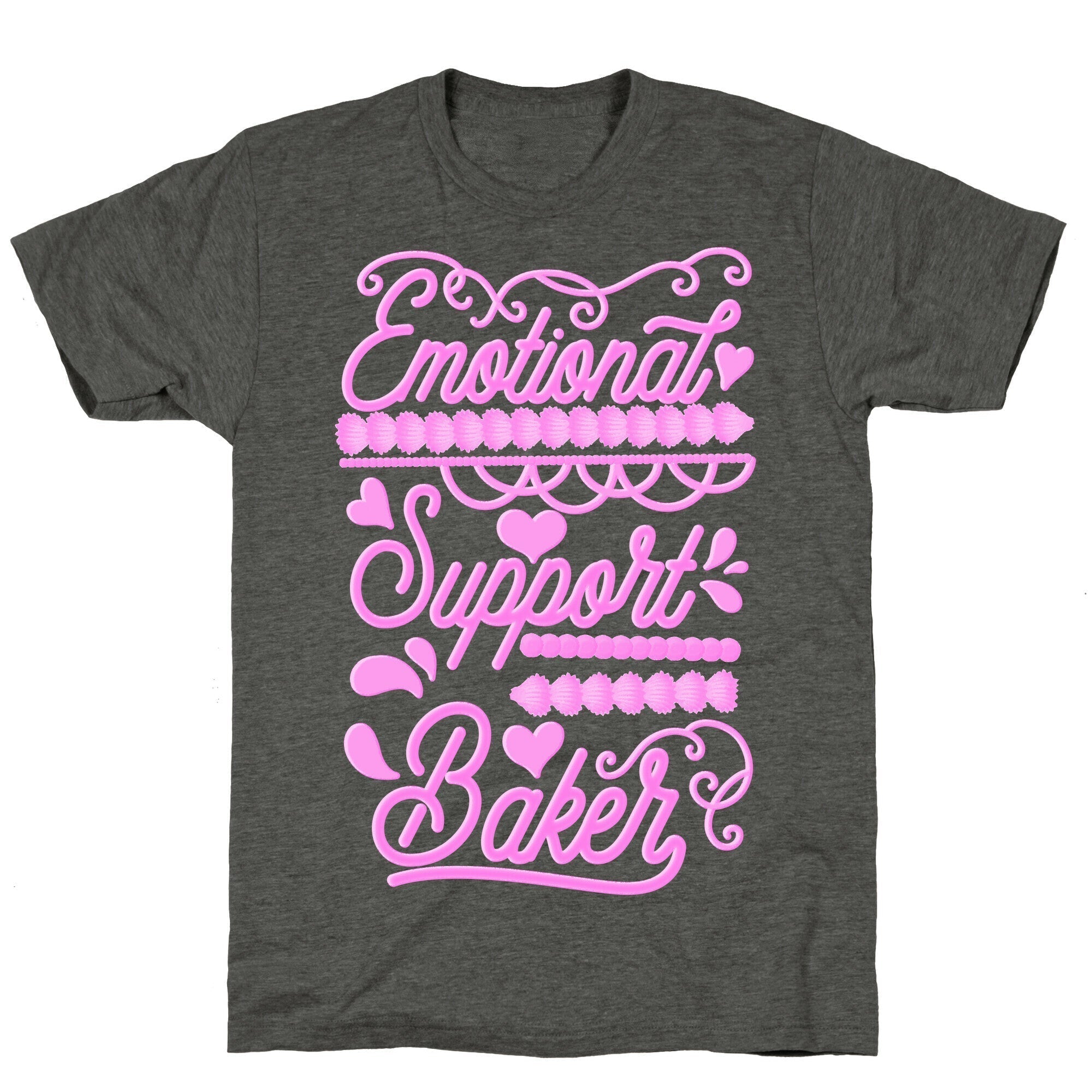 Emotional Support Baker Unisex Triblend Tee Hoodie, Sweatshirt | CoreVibeTees.com (Image 3)