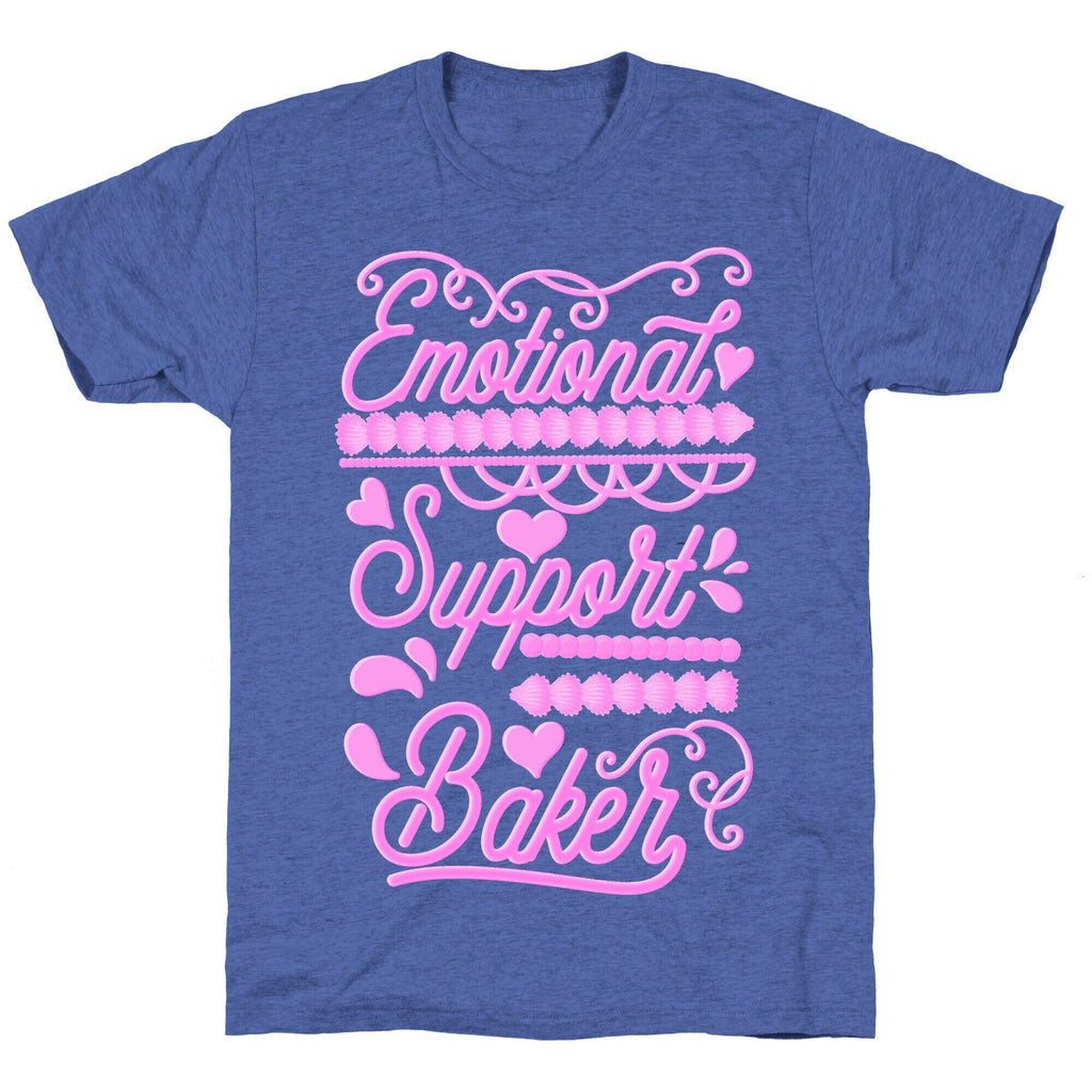 Emotional Support Baker Unisex Triblend Tee Hoodie, Sweatshirt | CoreVibeTees.com (Image 5)