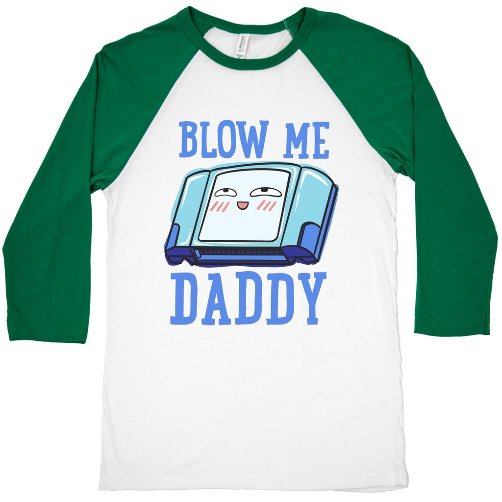 Blow Me Daddy Game Cartridge Parody Baseball Tee Hoodie, Sweatshirt | CoreVibeTees.com (Image 3)