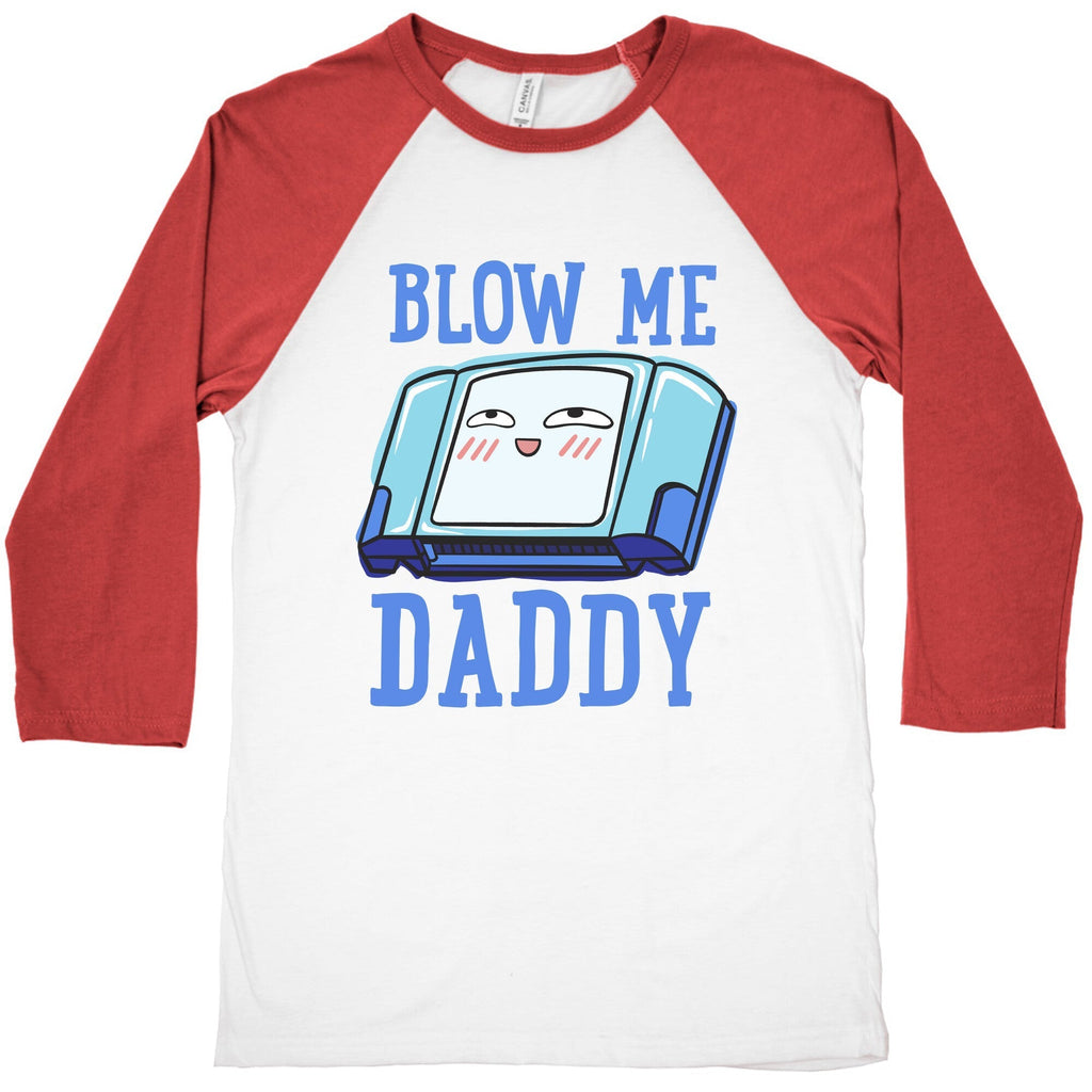 Blow Me Daddy Game Cartridge Parody Baseball Tee Hoodie, Sweatshirt | CoreVibeTees.com (Image 4)
