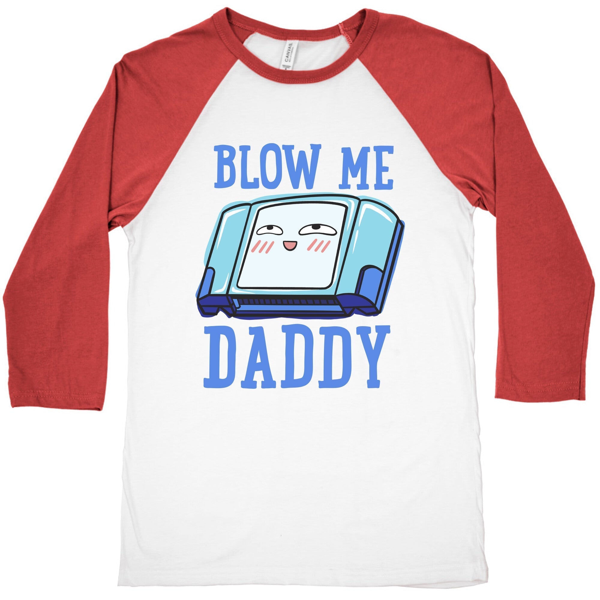 Blow Me Daddy Game Cartridge Parody Baseball Tee Hoodie, Sweatshirt | CoreVibeTees.com (Image 4)