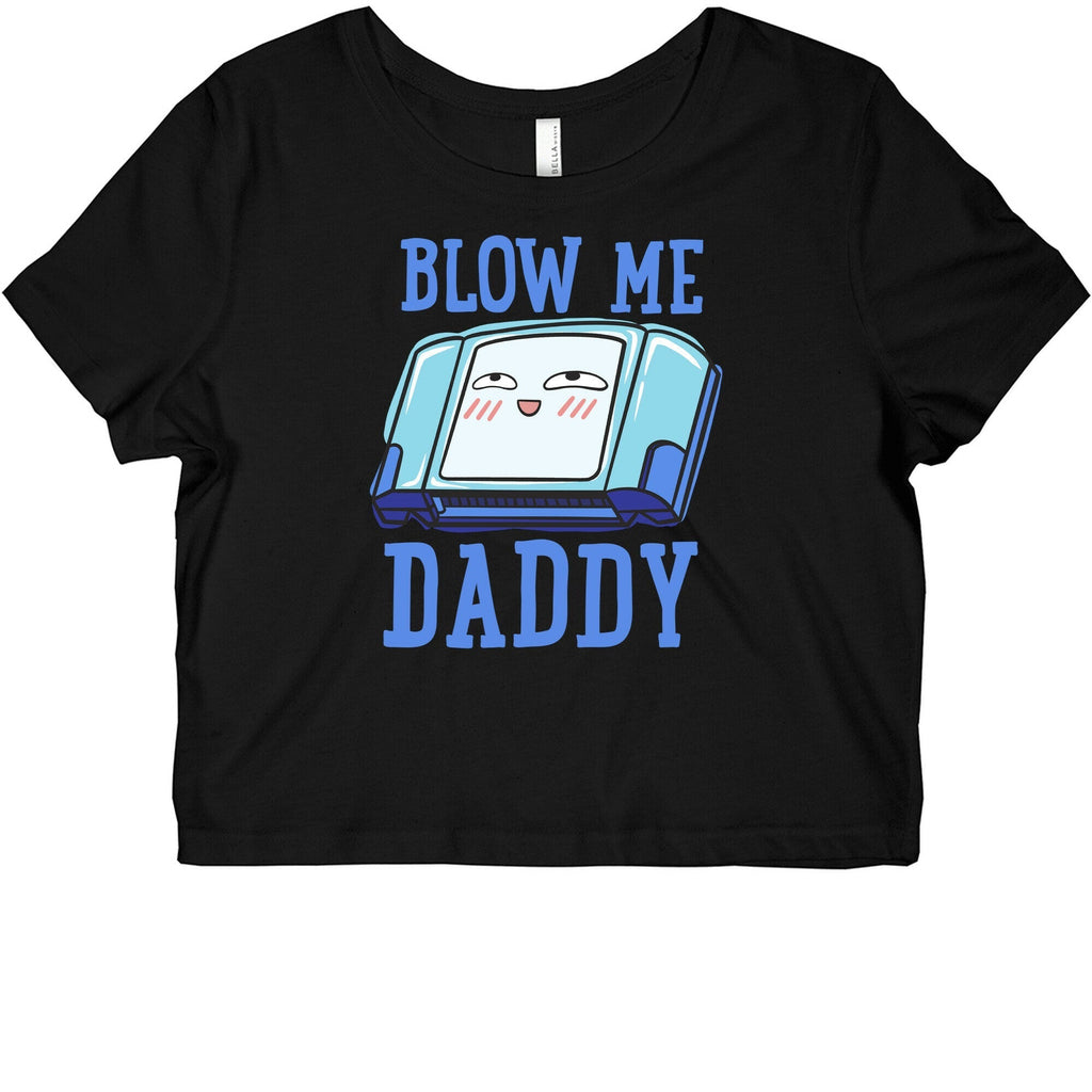 Blow Me Daddy Game Cartridge Parody Graphic Baby Tee Hoodie, Sweatshirt | CoreVibeTees.com (Image 1)
