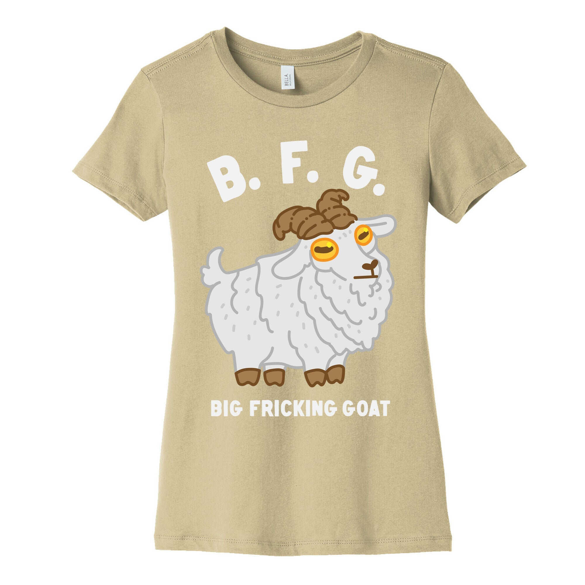 B.F.G. (Big Fricking Goat) Women's Cotton Tee Hoodie, Sweatshirt | CoreVibeTees.com (Image 5)