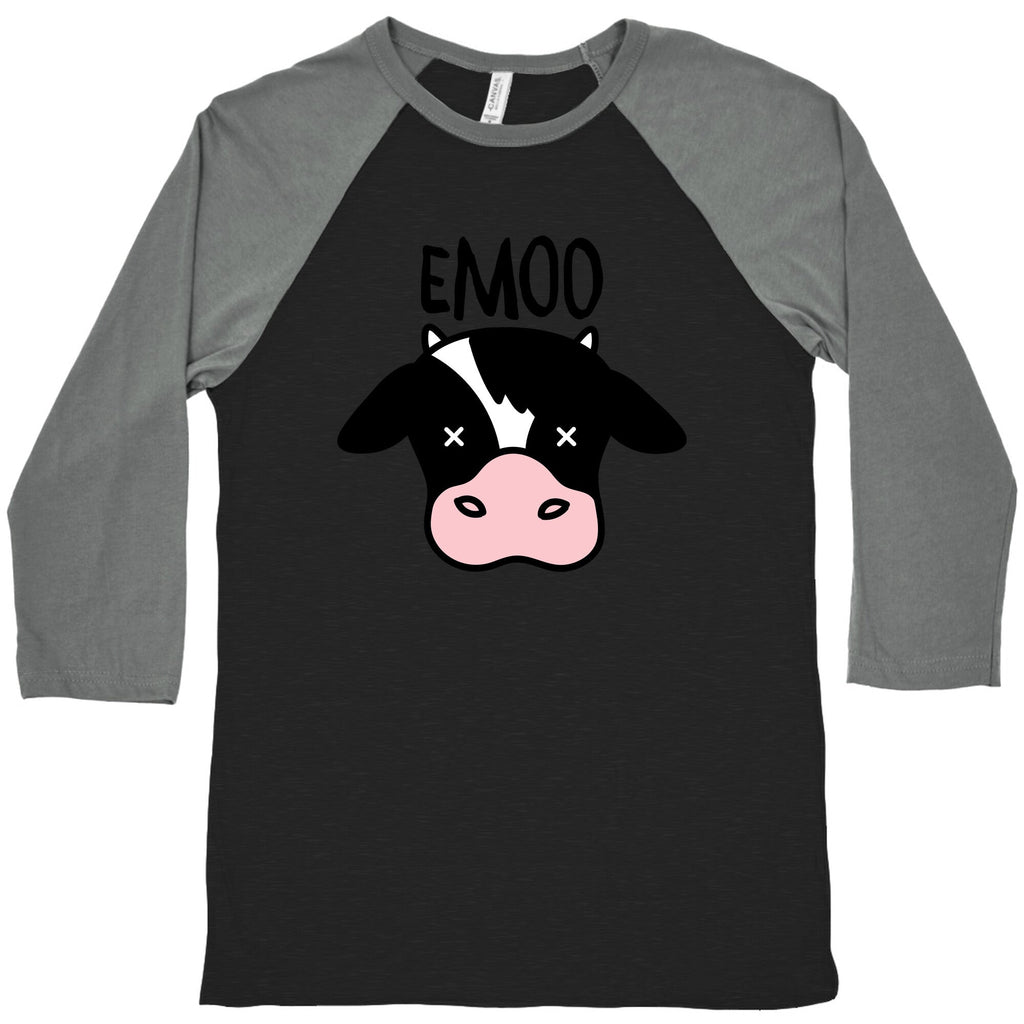 Emoo Emo Cow Baseball Tee Hoodie, Sweatshirt | CoreVibeTees.com (Image 3)