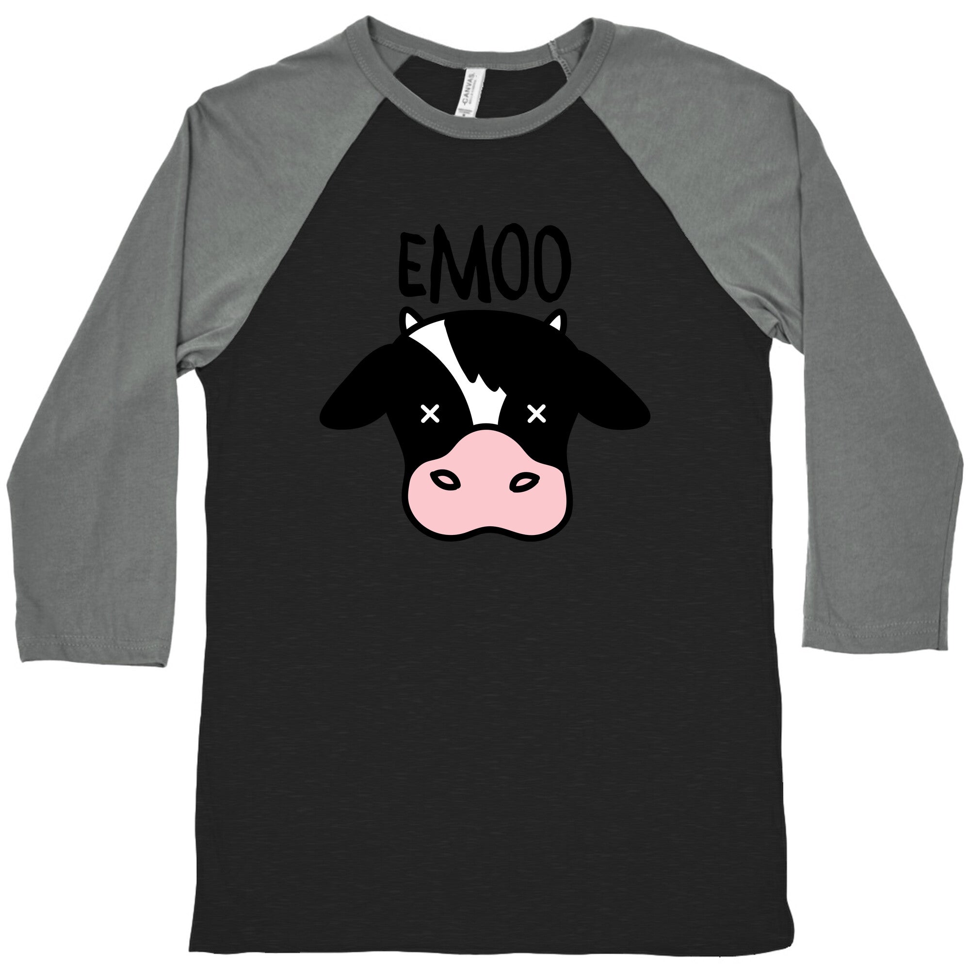 Emoo Emo Cow Baseball Tee Hoodie, Sweatshirt | CoreVibeTees.com (Image 3)