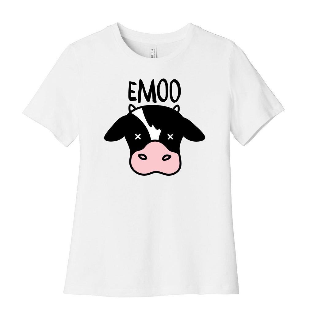 Emoo Emo Cow Women's Cotton Tee Hoodie, Sweatshirt | CoreVibeTees.com (Image 4)