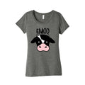 Emoo Emo Cow Women's Triblend Tee Hoodie, Sweatshirt | CoreVibeTees.com
