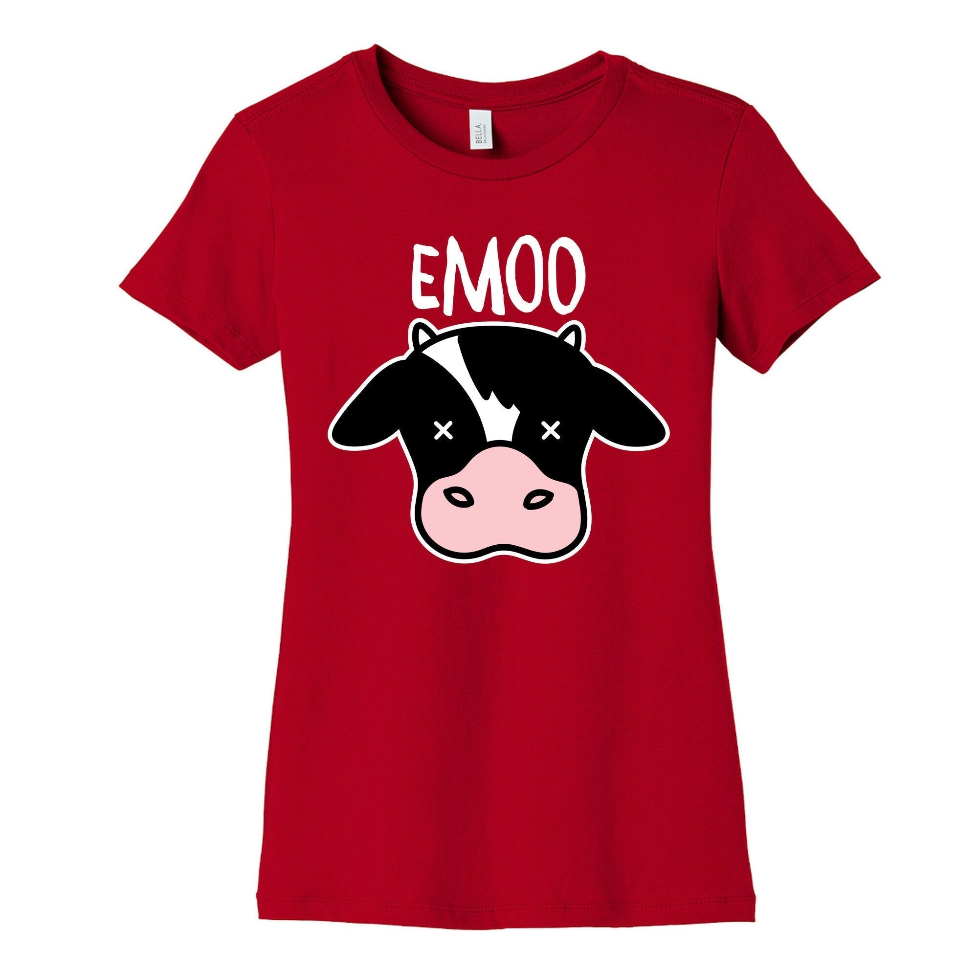Emoo Emo Cow Women's Cotton Tee Style001 Hoodie, Sweatshirt | CoreVibeTees.com (Image 3)