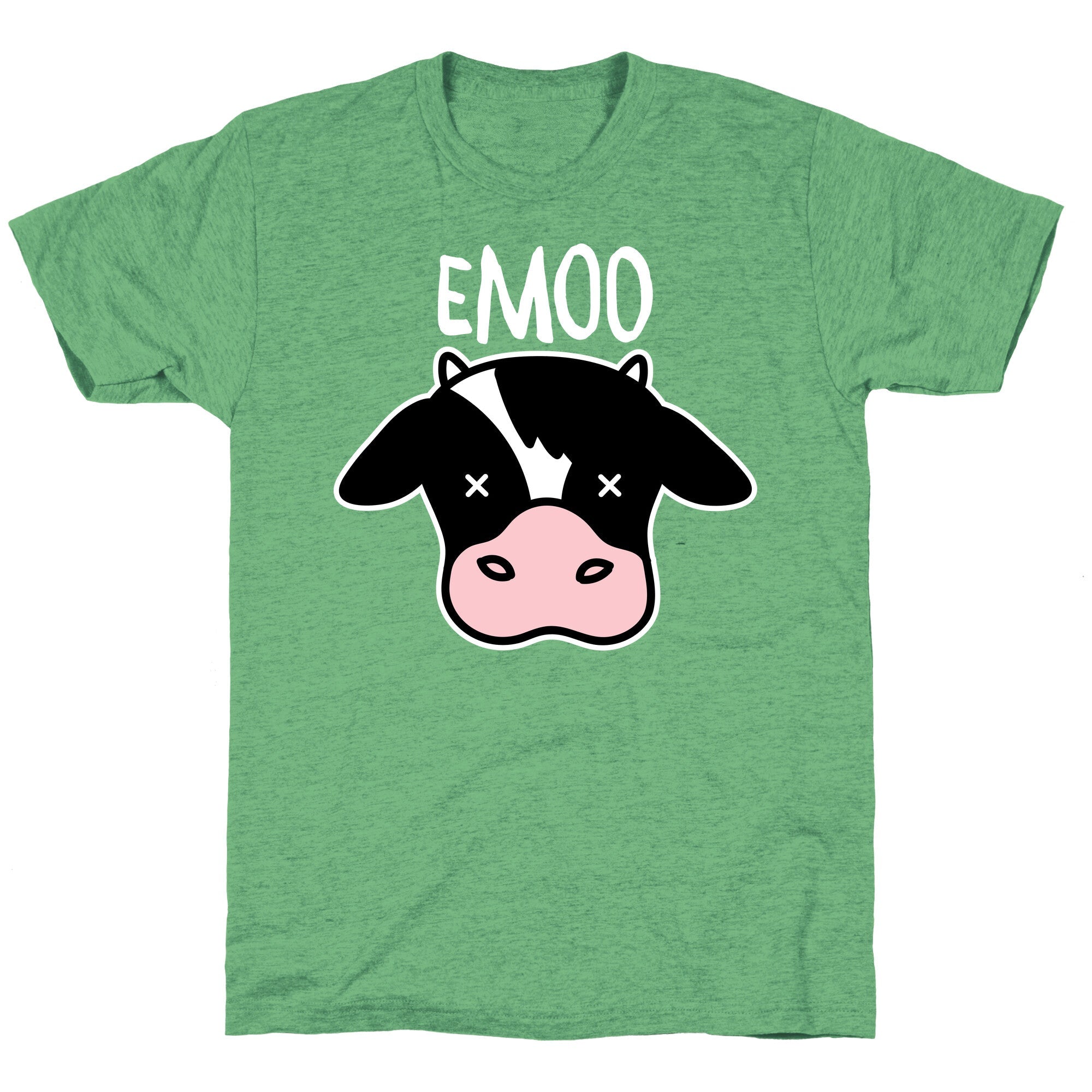 Emoo Emo Cow Unisex Triblend Tee Hoodie, Sweatshirt | CoreVibeTees.com (Image 2)