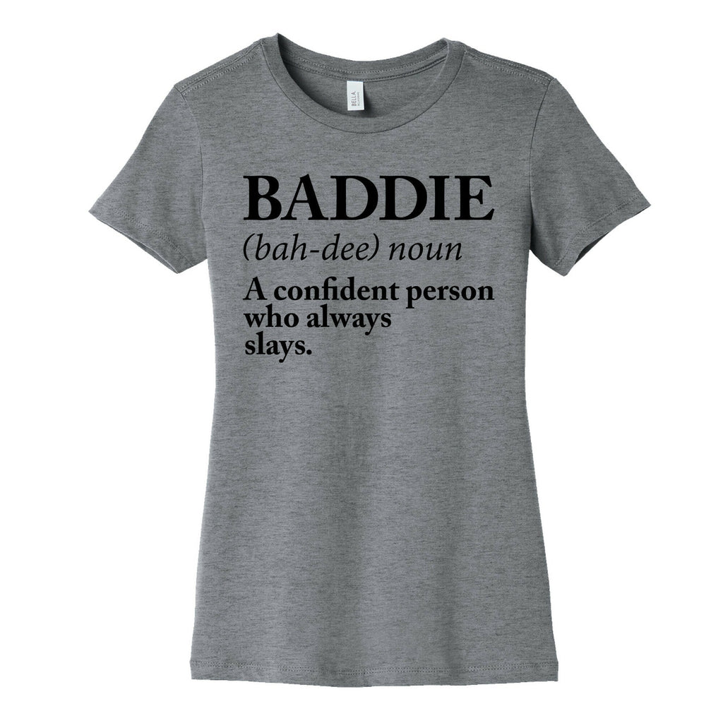 Baddie Definition Women's Cotton Tee Hoodie, Sweatshirt | CoreVibeTees.com (Image 1)