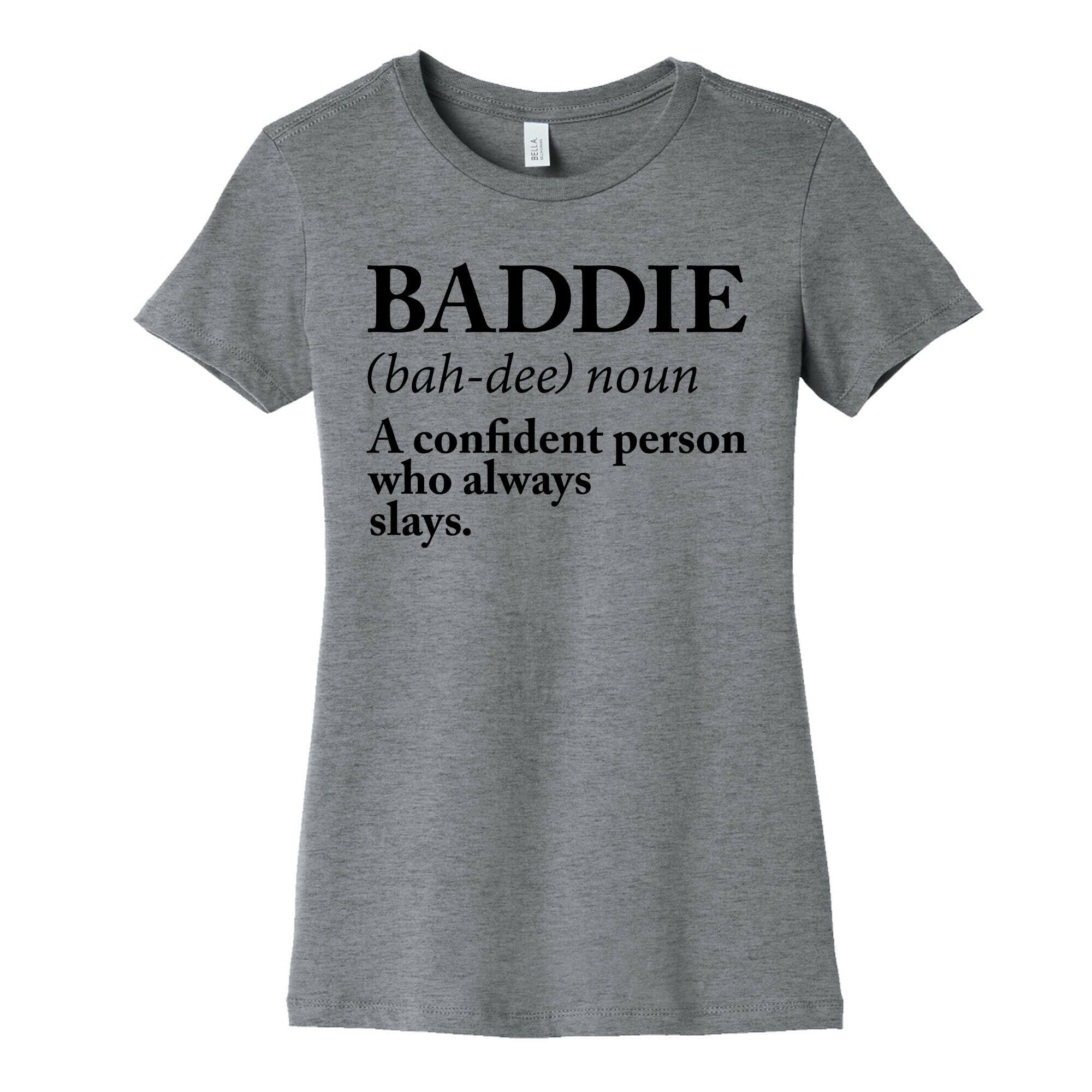 Baddie Definition Women's Cotton Tee Hoodie, Sweatshirt | CoreVibeTees.com (Image 1)