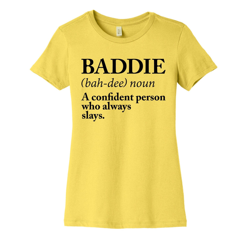 Baddie Definition Women's Cotton Tee Hoodie, Sweatshirt | CoreVibeTees.com (Image 2)
