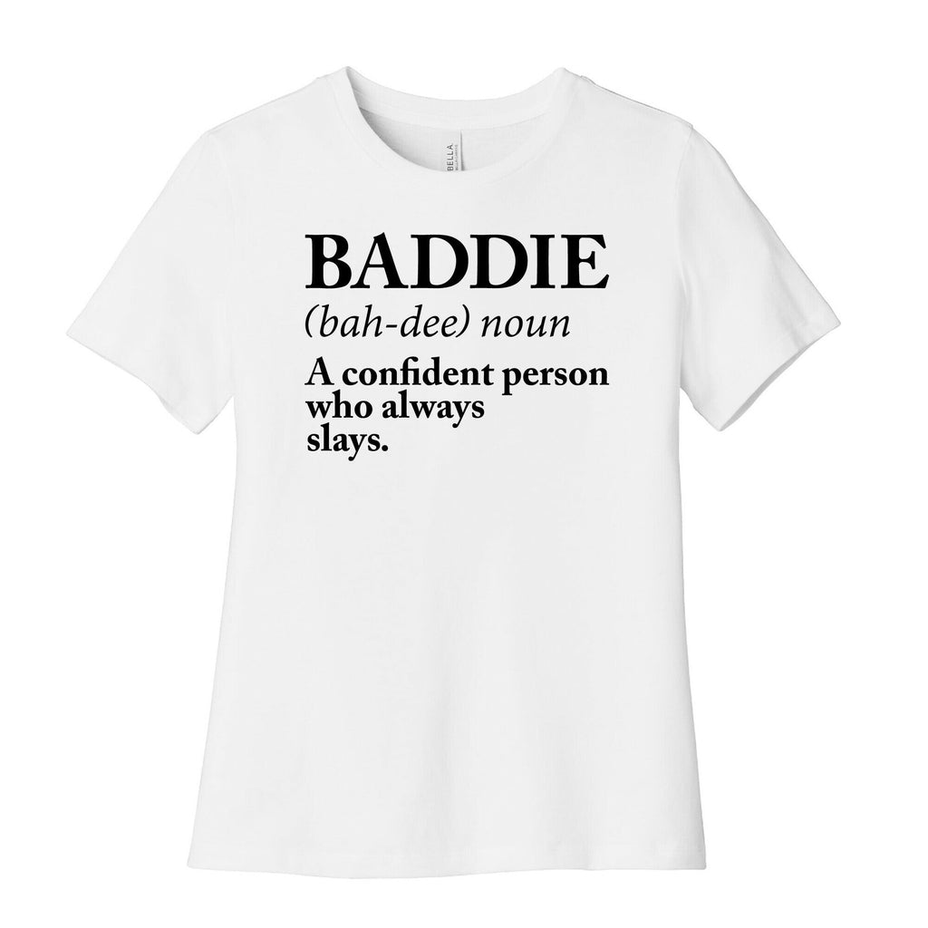 Baddie Definition Women's Cotton Tee Hoodie, Sweatshirt | CoreVibeTees.com (Image 4)
