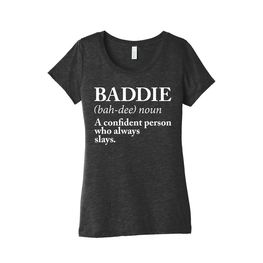 Baddie Definition Women's Triblend Tee Hoodie, Sweatshirt | CoreVibeTees.com (Image 2)