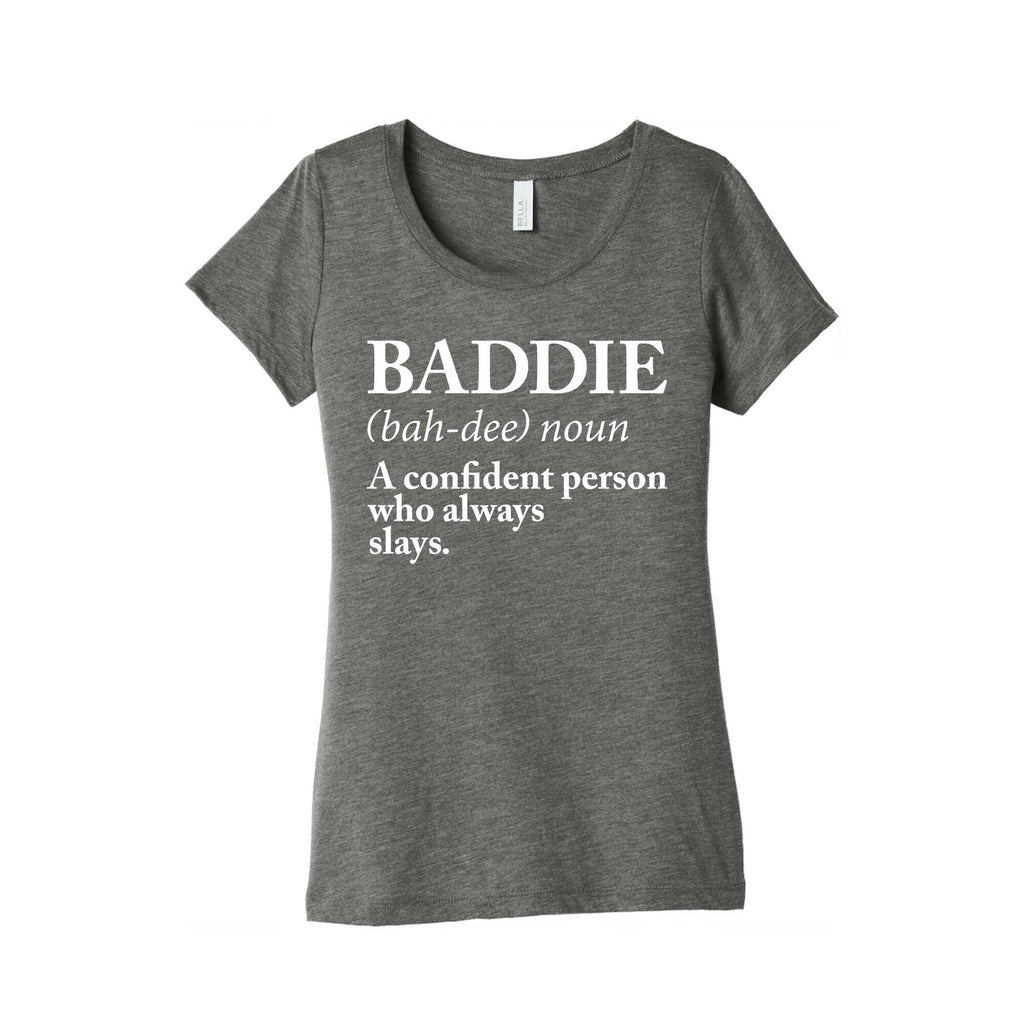 Baddie Definition Women's Triblend Tee Hoodie, Sweatshirt | CoreVibeTees.com (Image 1)