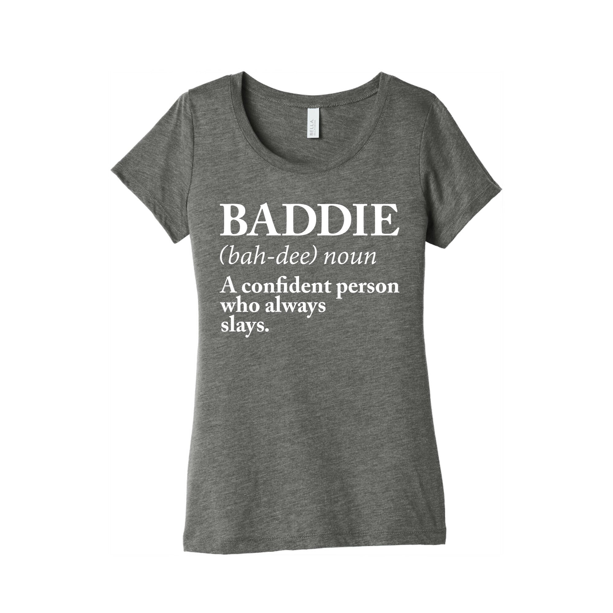Baddie Definition Women's Triblend Tee Hoodie, Sweatshirt | CoreVibeTees.com (Image 1)