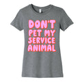Don't Pet My Service Animal Women's Cotton Tee Hoodie, Sweatshirt | CoreVibeTees.com (Image 1)