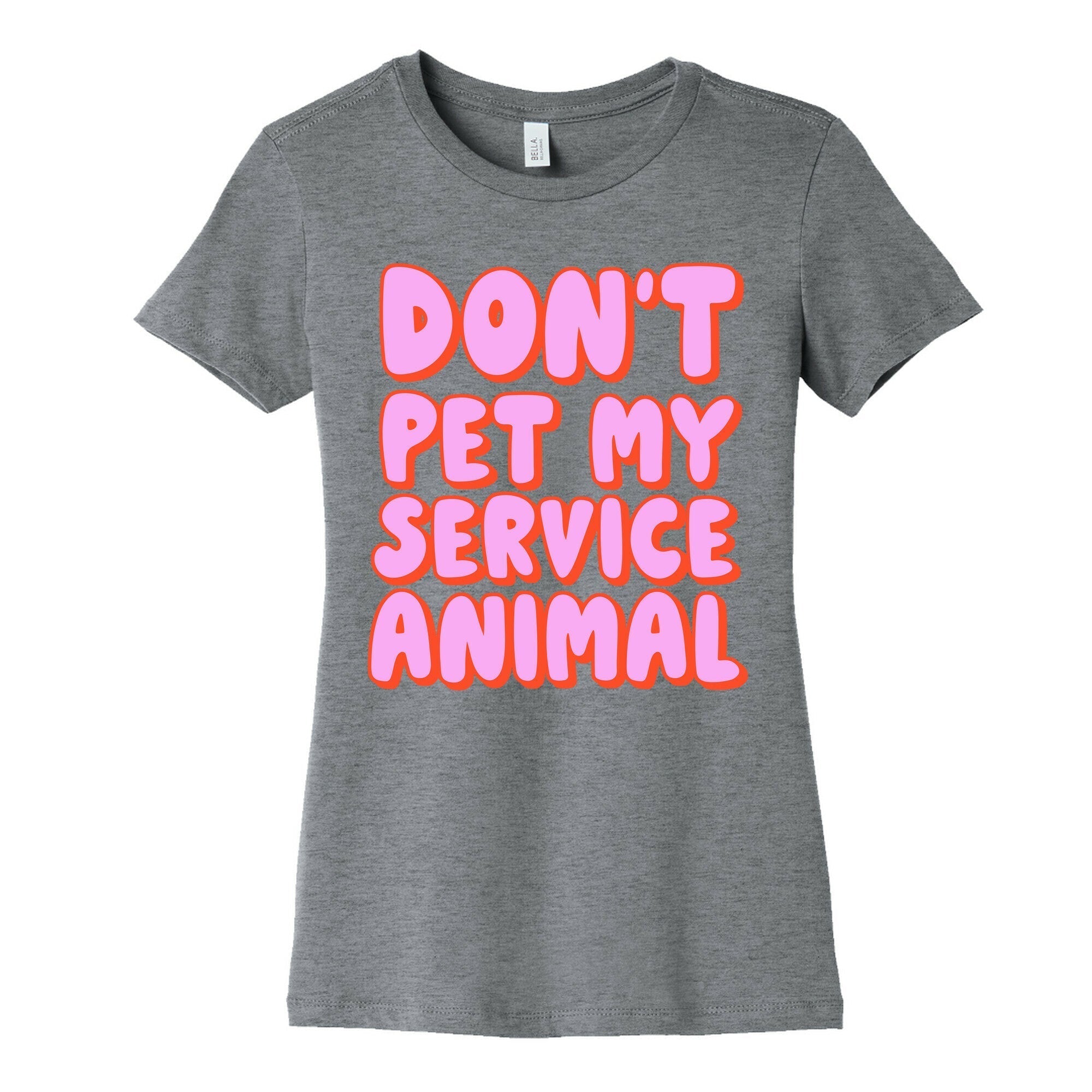 Don't Pet My Service Animal Women's Cotton Tee Hoodie, Sweatshirt | CoreVibeTees.com (Image 1)