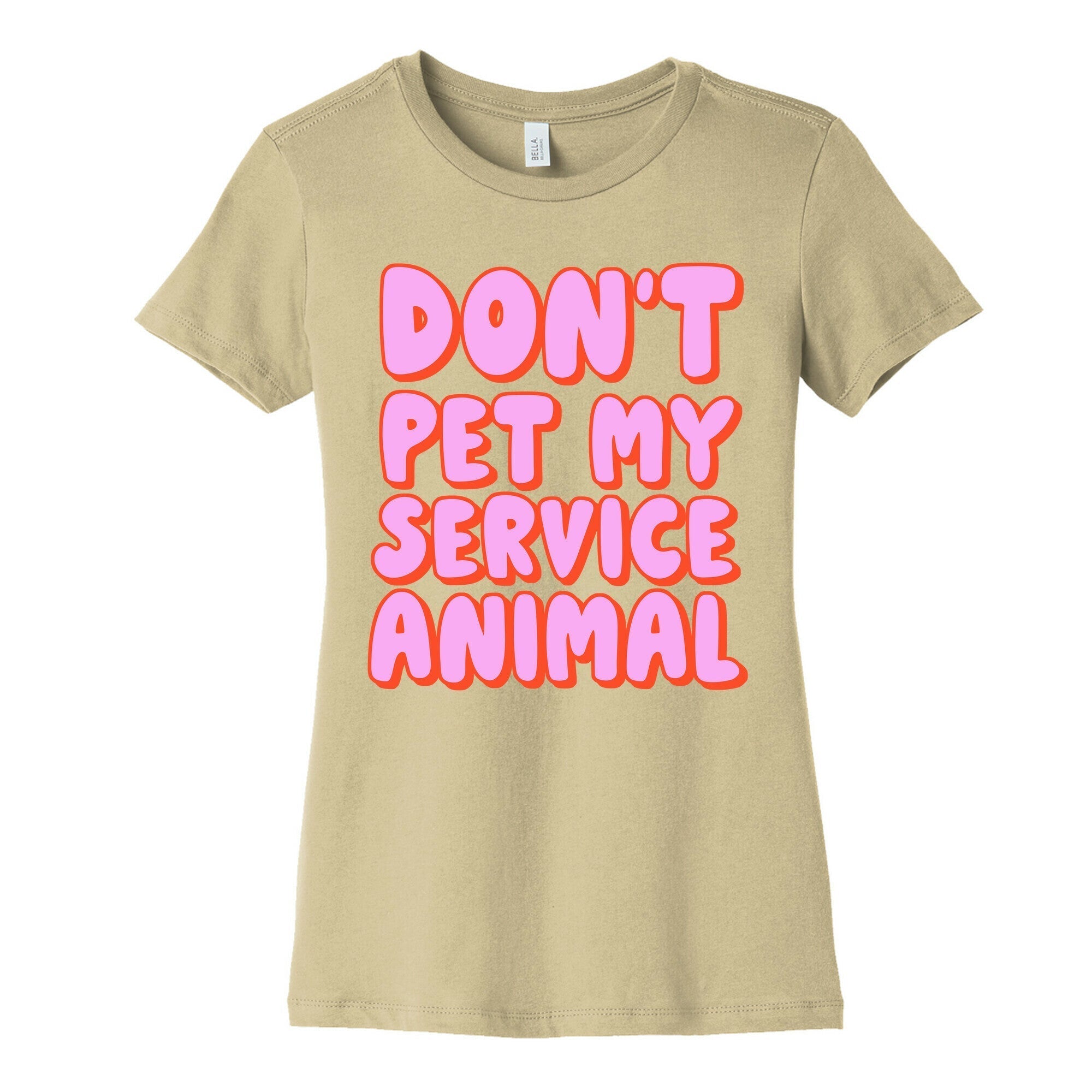 Don't Pet My Service Animal Women's Cotton Tee Hoodie, Sweatshirt | CoreVibeTees.com (Image 4)
