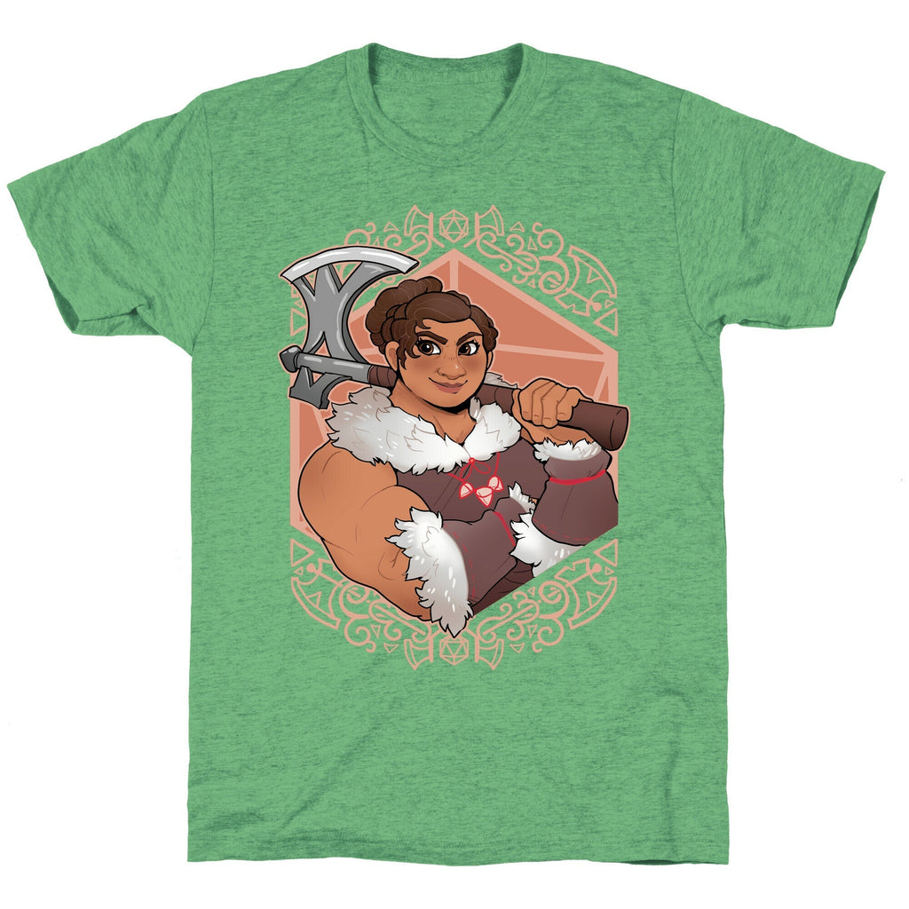 DnD Princesses: Luisa Barbarian Unisex Triblend Tee Hoodie, Sweatshirt | CoreVibeTees.com (Image 2)