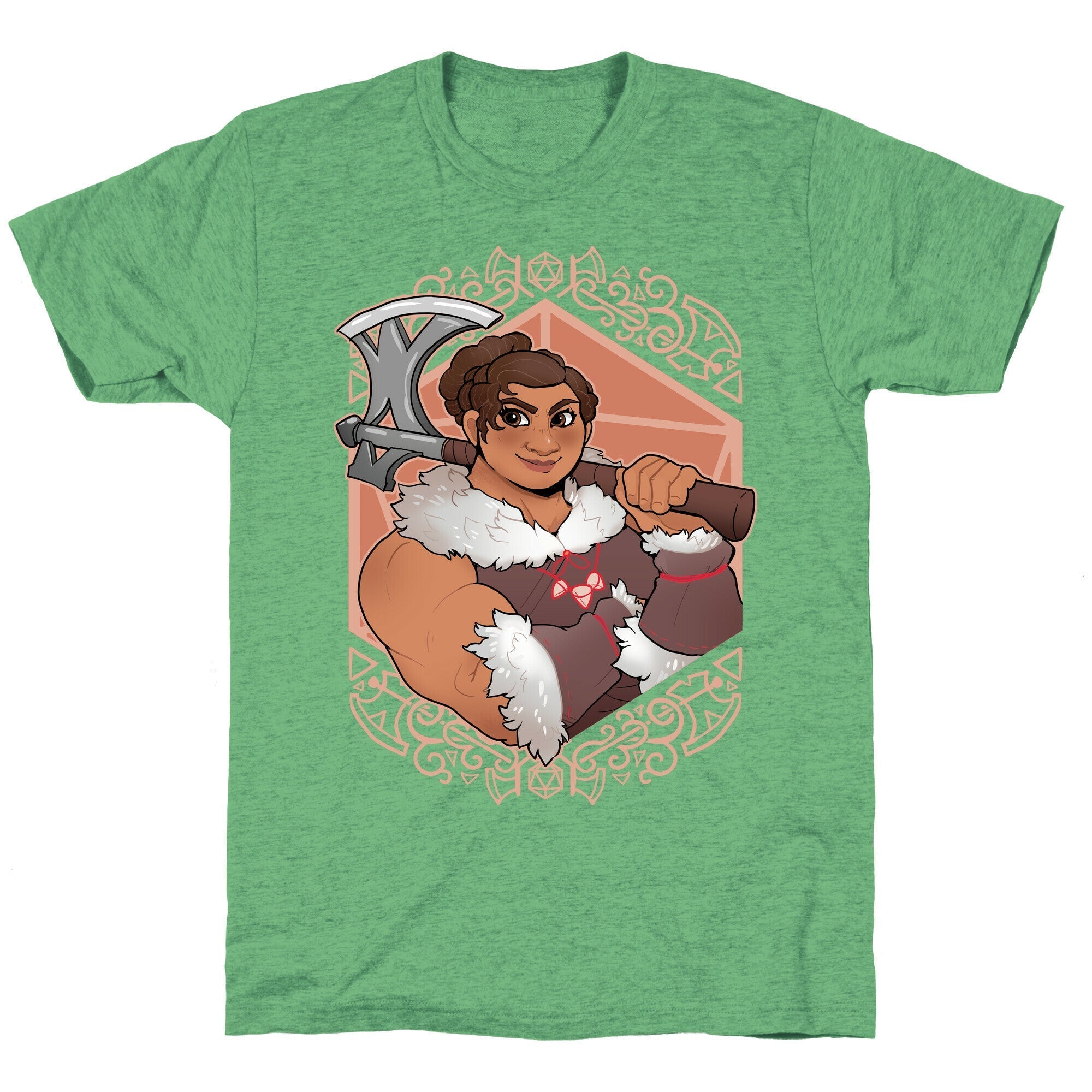 DnD Princesses: Luisa Barbarian Unisex Triblend Tee Hoodie, Sweatshirt | CoreVibeTees.com (Image 2)