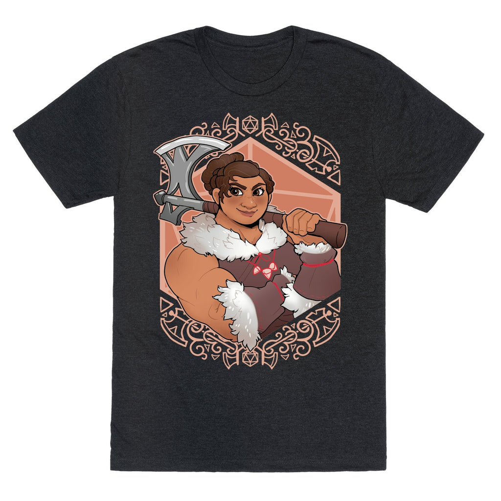 DnD Princesses: Luisa Barbarian Unisex Triblend Tee Hoodie, Sweatshirt | CoreVibeTees.com (Image 1)