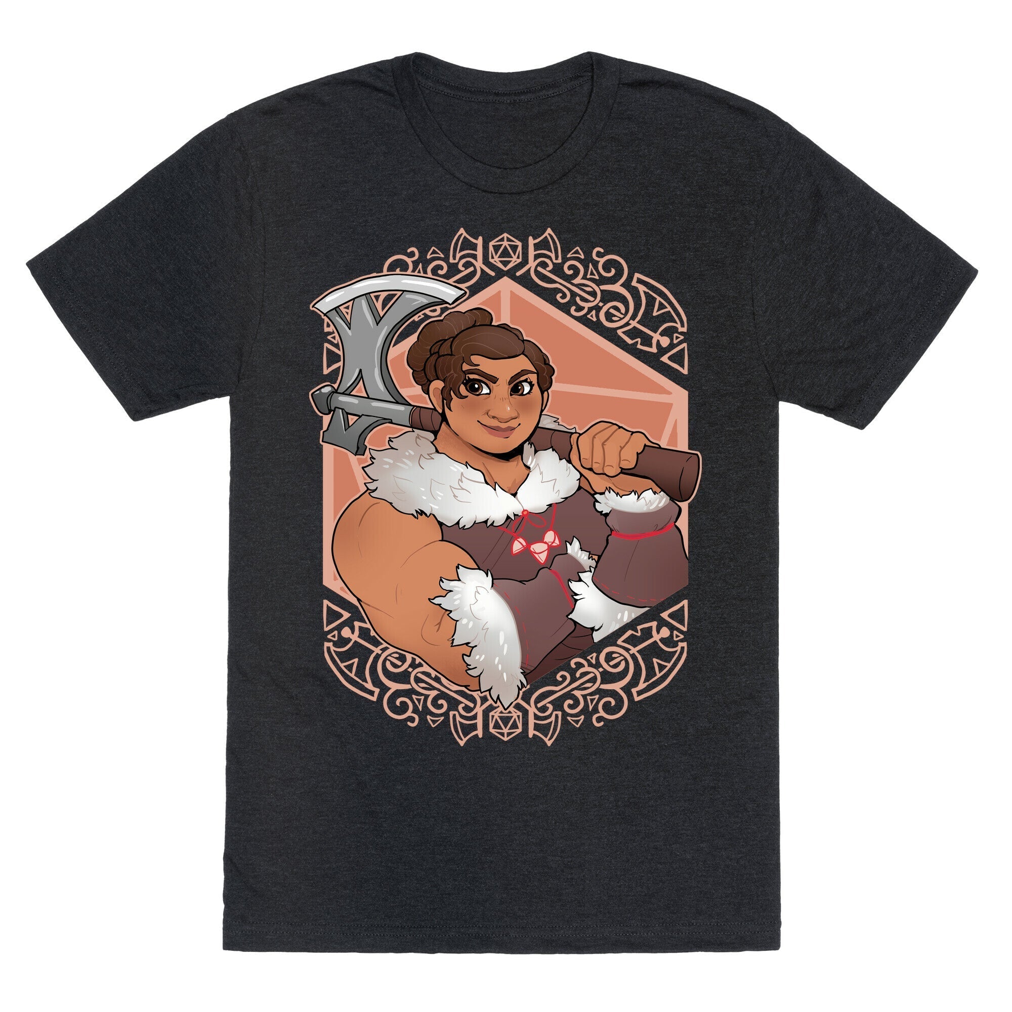 DnD Princesses: Luisa Barbarian Unisex Triblend Tee Hoodie, Sweatshirt | CoreVibeTees.com (Image 1)