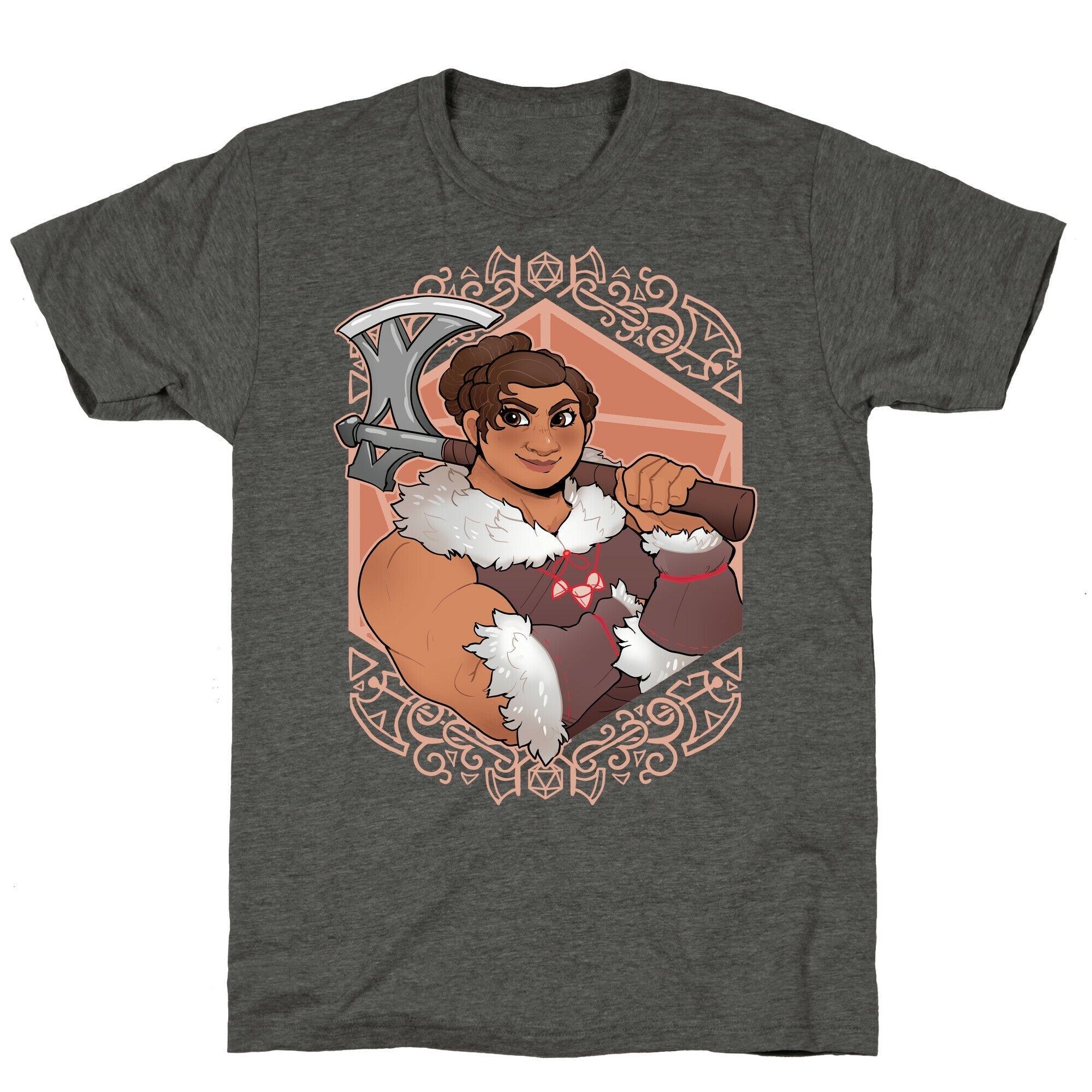 DnD Princesses: Luisa Barbarian Unisex Triblend Tee Hoodie, Sweatshirt | CoreVibeTees.com (Image 3)