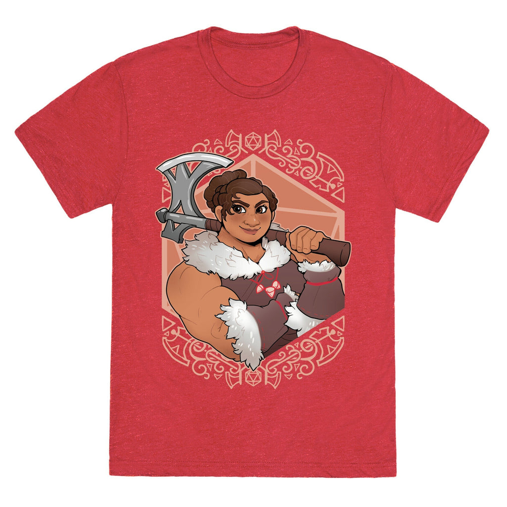 DnD Princesses: Luisa Barbarian Unisex Triblend Tee Hoodie, Sweatshirt | CoreVibeTees.com (Image 4)