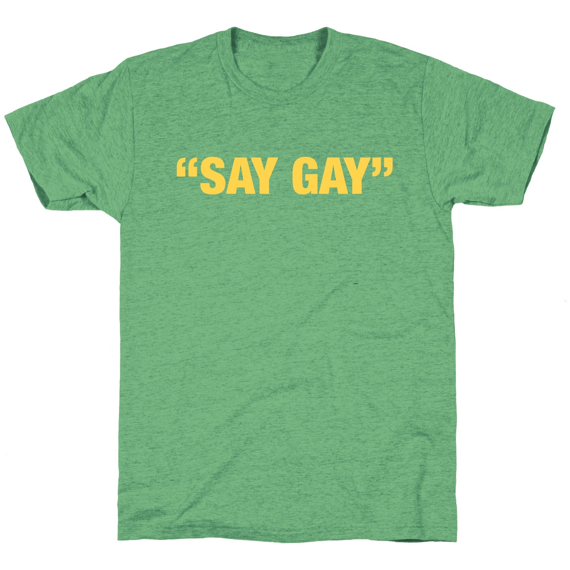 Say Gay Unisex Triblend Tee Hoodie, Sweatshirt | CoreVibeTees.com (Image 2)